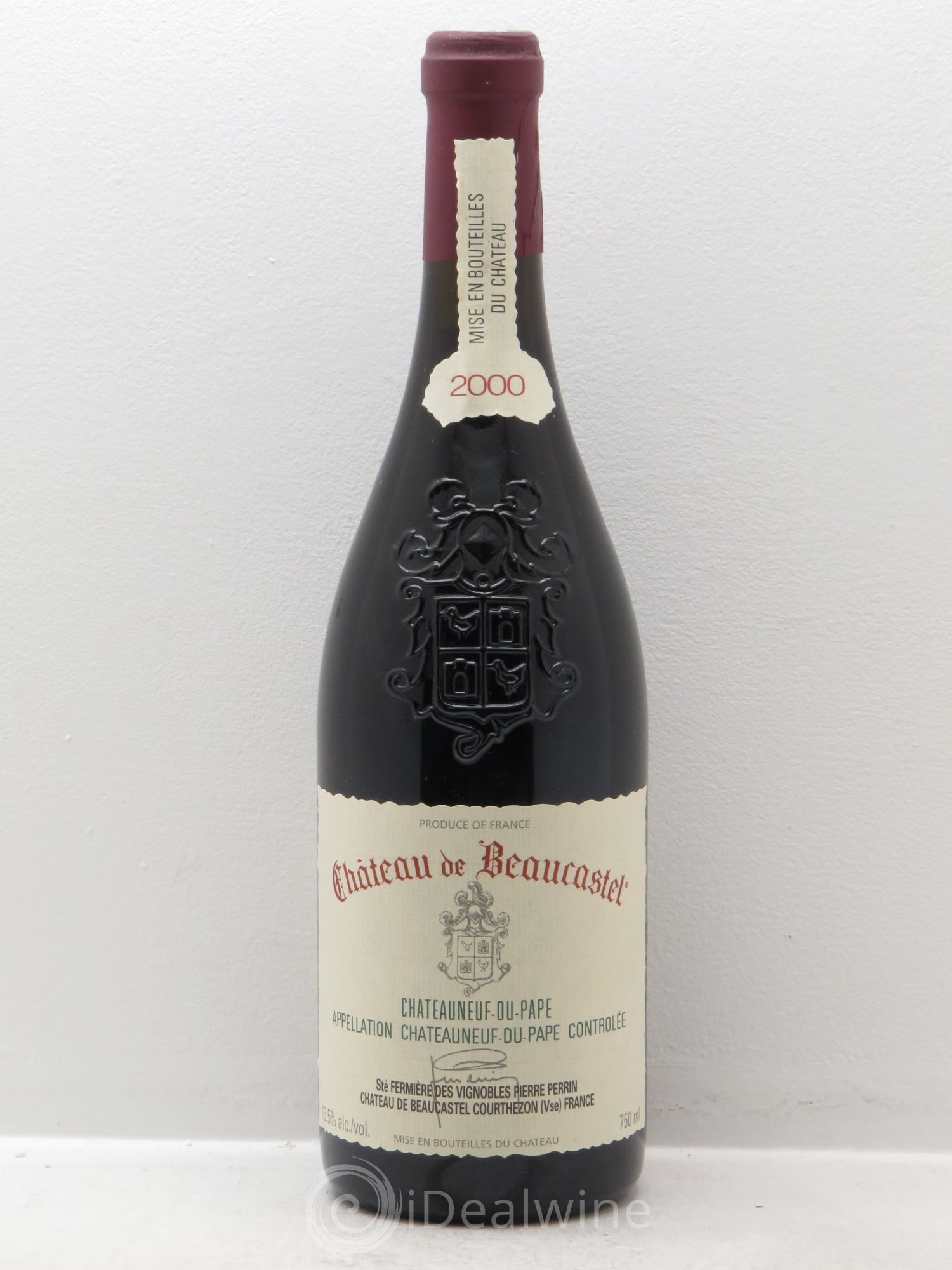 Châteauneuf-du-Pape Château de Beaucastel Famille Perrin 2000 - Lot de 1 bouteille - 0
