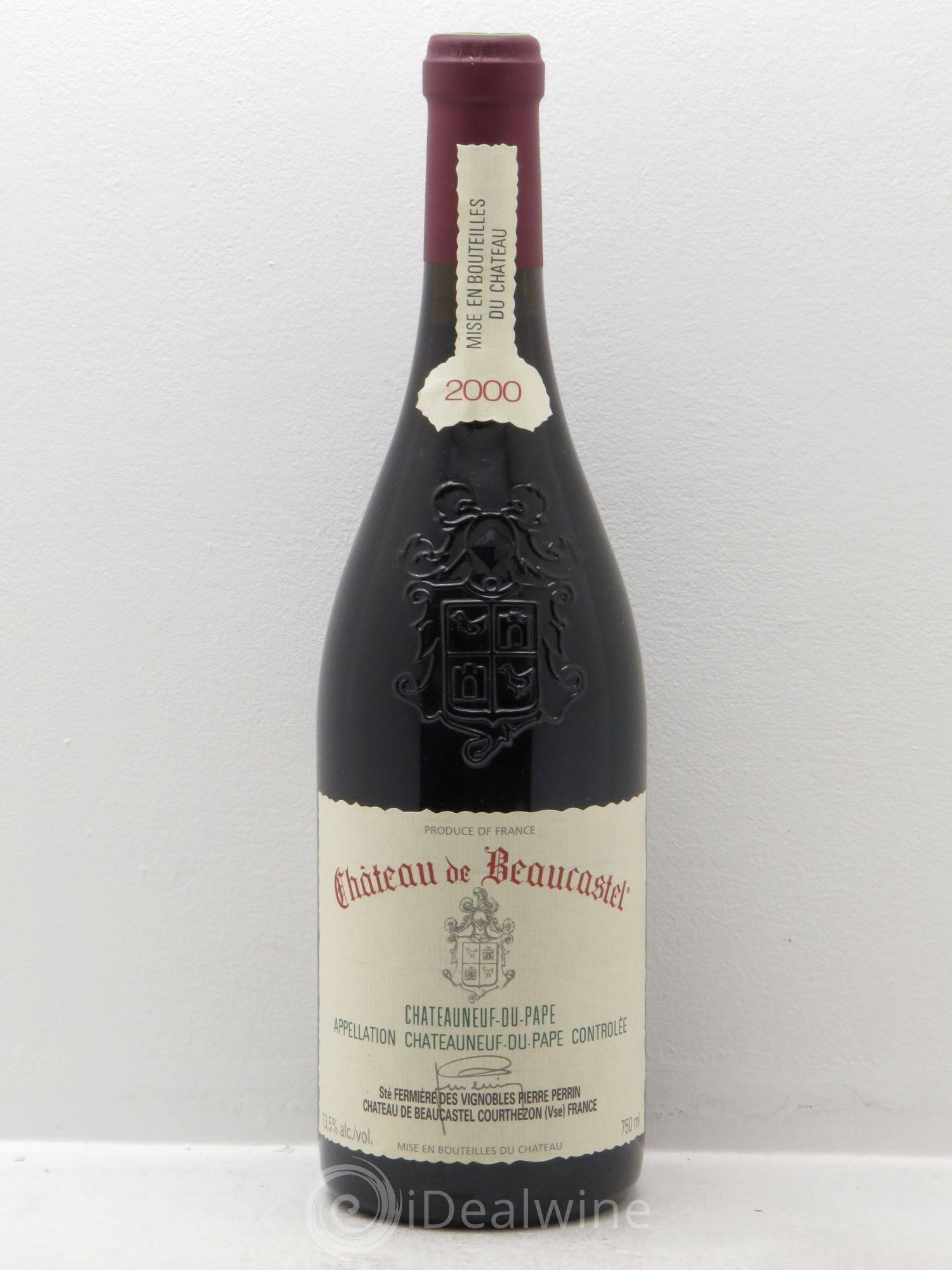 Châteauneuf-du-Pape Château de Beaucastel Famille Perrin 2000 - Lot de 1 bouteille - 0
