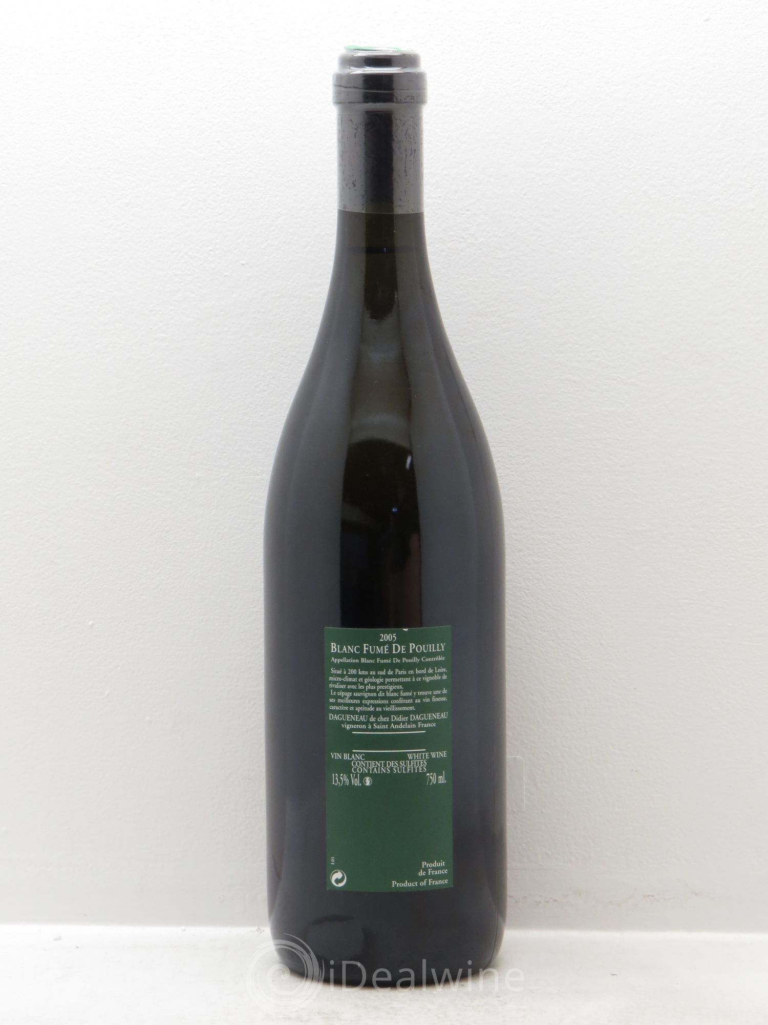 Vin de France (anciennement Pouilly-Fumé) Silex Dagueneau (Domaine Didier - Louis-Benjamin) 2005 - Lot de 1 bouteille - 1