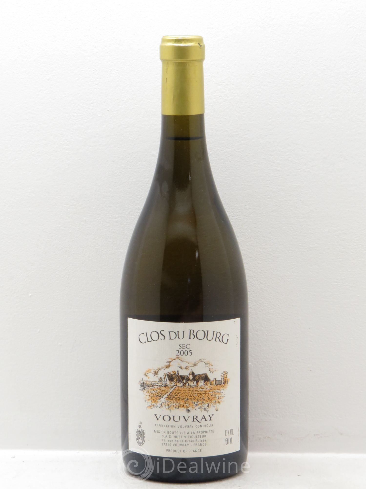 Vouvray Clos du Bourg Sec Domaine Huet 2005 - Lot de 1 bouteille - 0