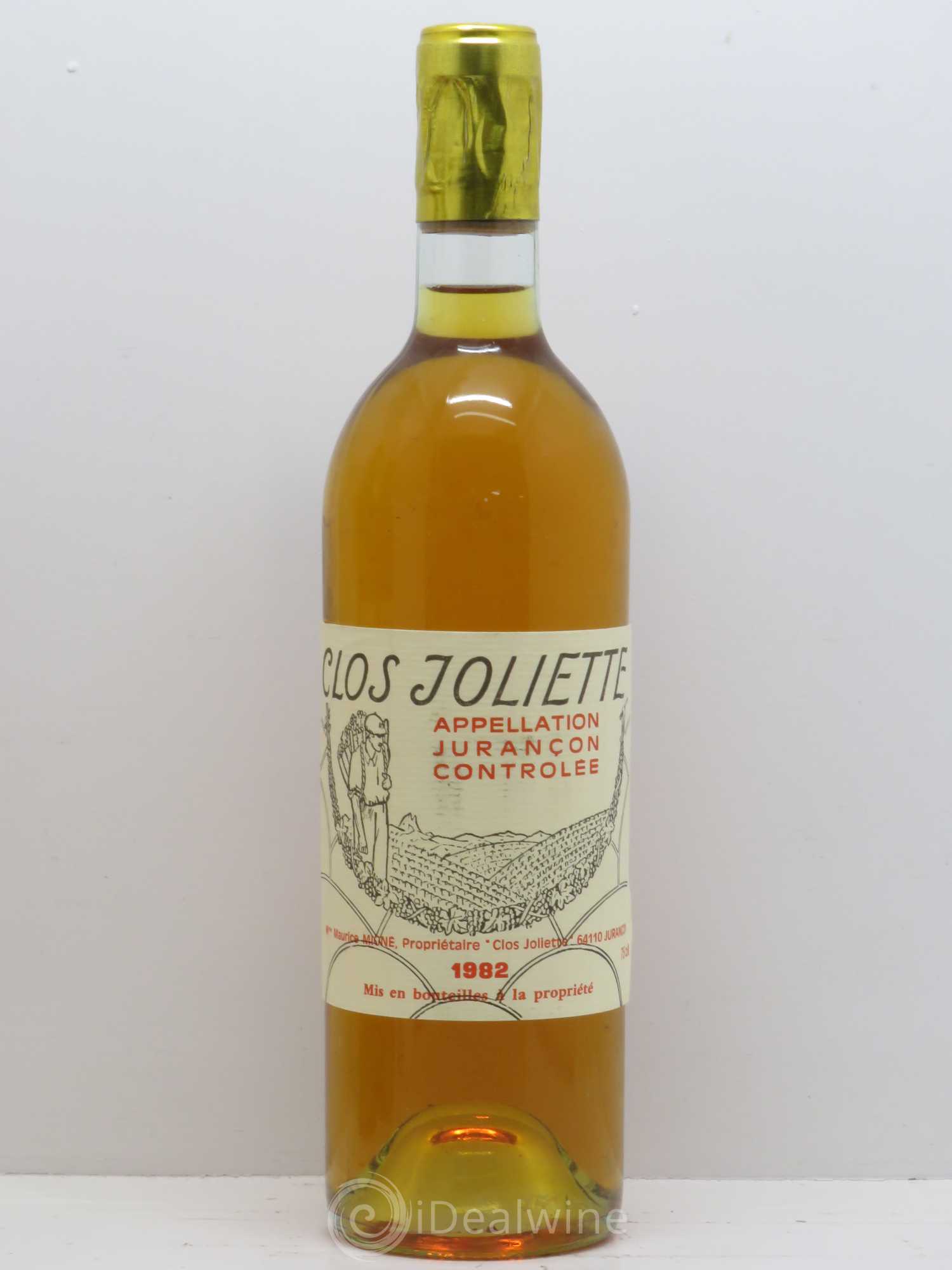 Jurançon Clos Joliette 1982 - Posten von 1 Flasche - 0