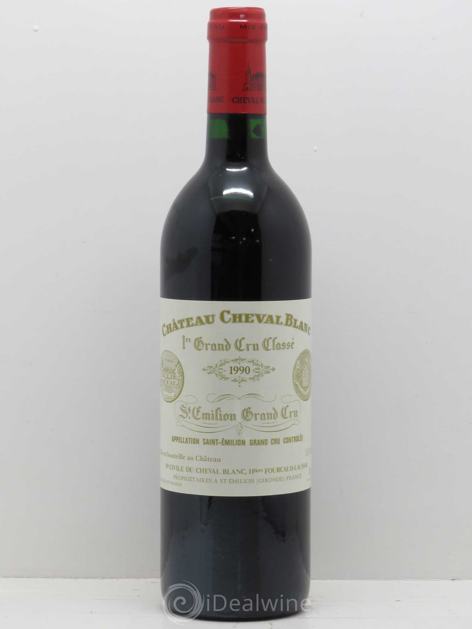 Château Cheval Blanc 1er Grand Cru Classé A 1990 - Lot de 1 bouteille - 0