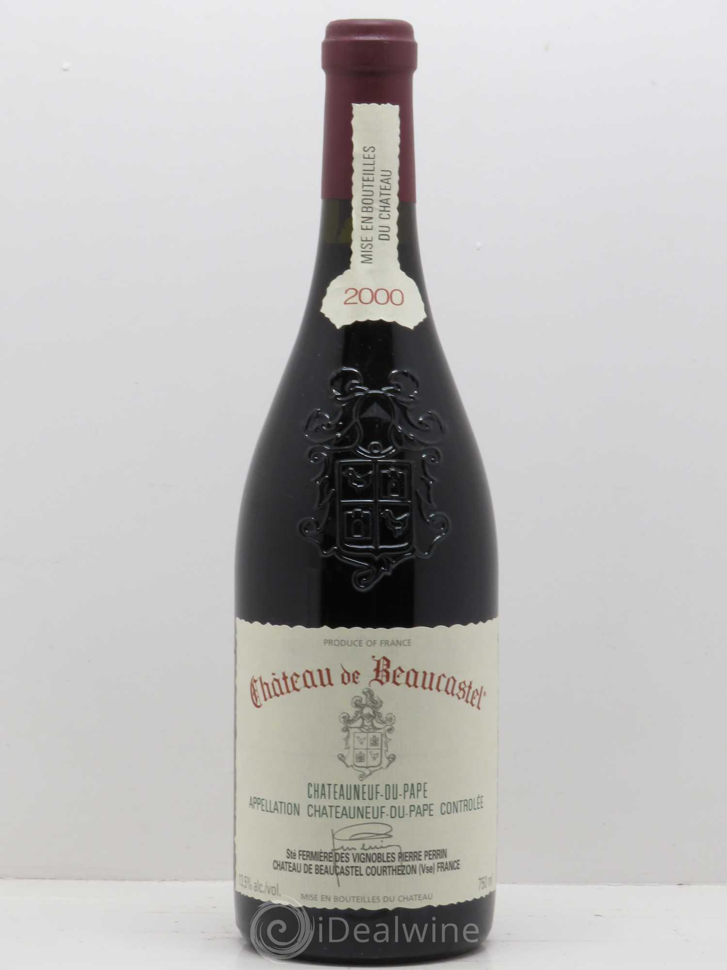Châteauneuf-du-Pape Château de Beaucastel Famille Perrin 2000 - Lot de 1 bouteille - 0
