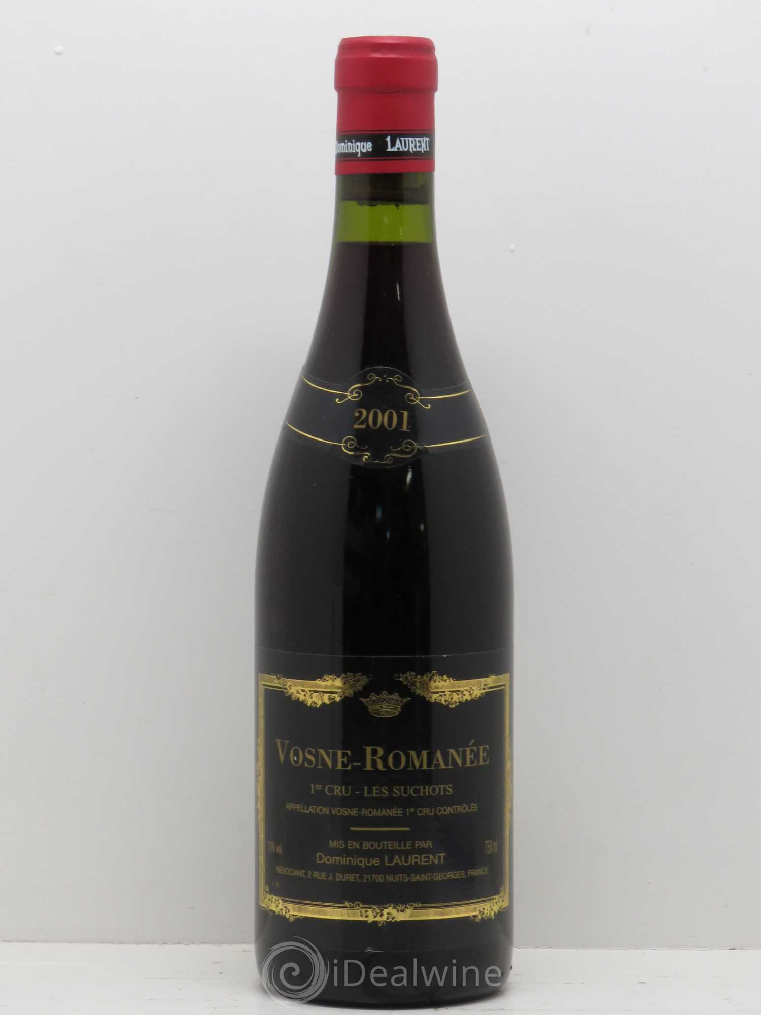 Vosne-Romanée 1er Cru Les Suchots Dominique Laurent 2001 - Lot de 1 bouteille - 0