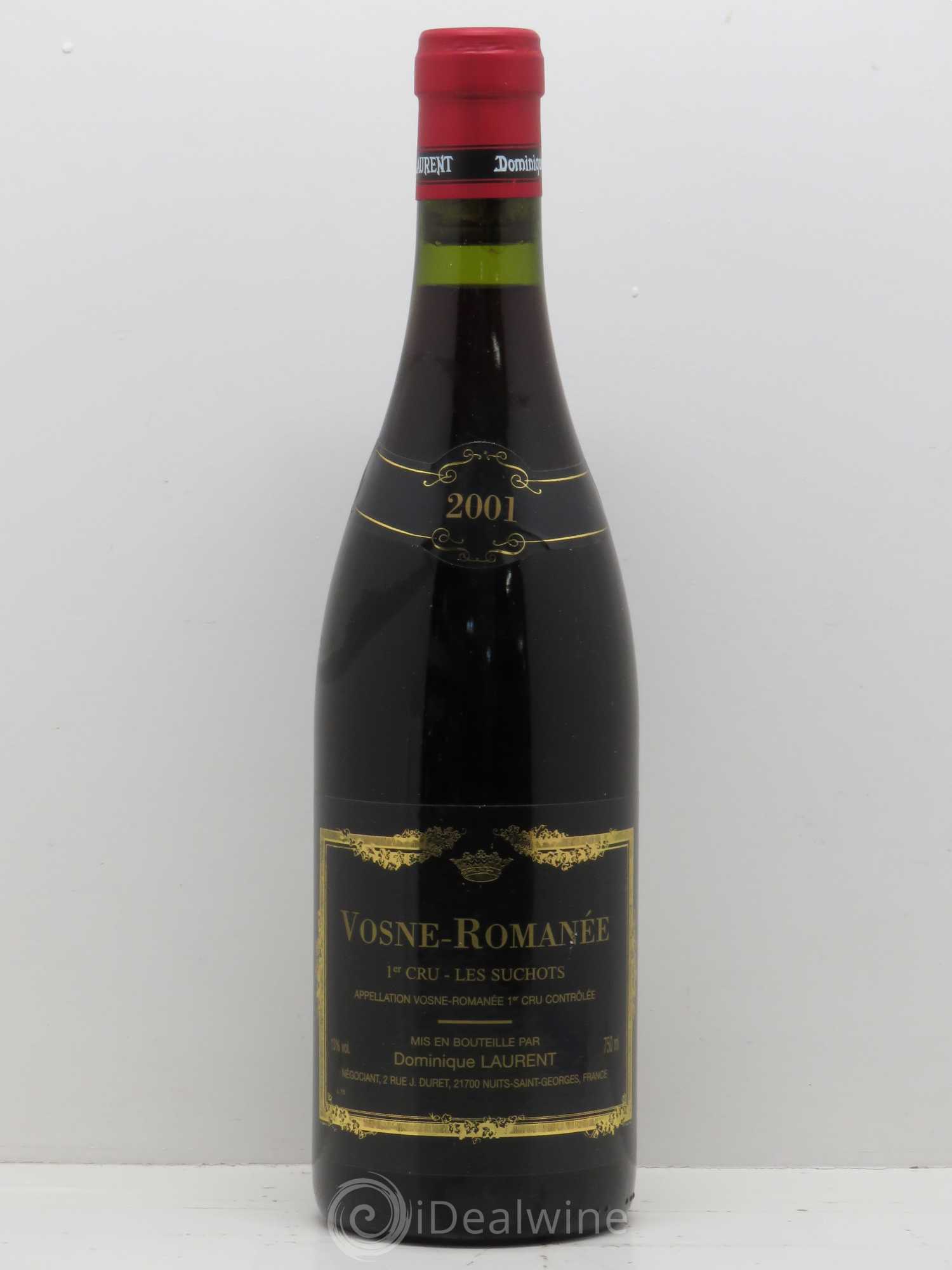 Vosne-Romanée 1er Cru Les Suchots Dominique Laurent 2001 - Lot de 1 bouteille - 0