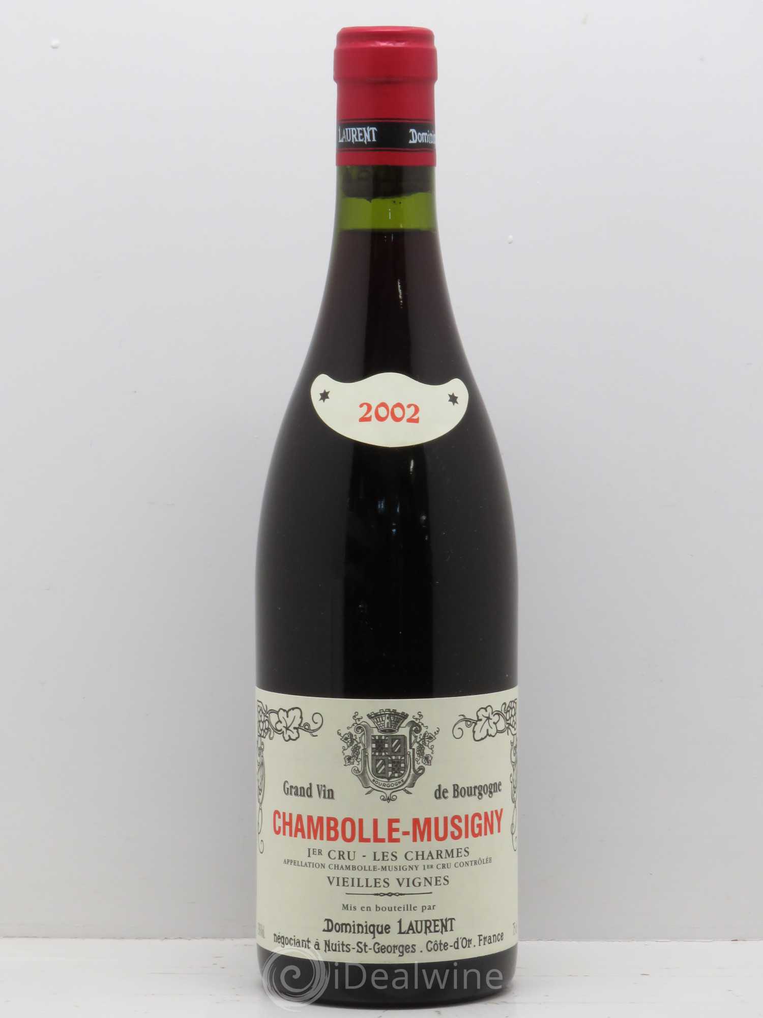 Chambolle-Musigny 1er Cru Charmes Vieilles Vignes Dominique Laurent 2002 - Lot of 1 bottle - 0