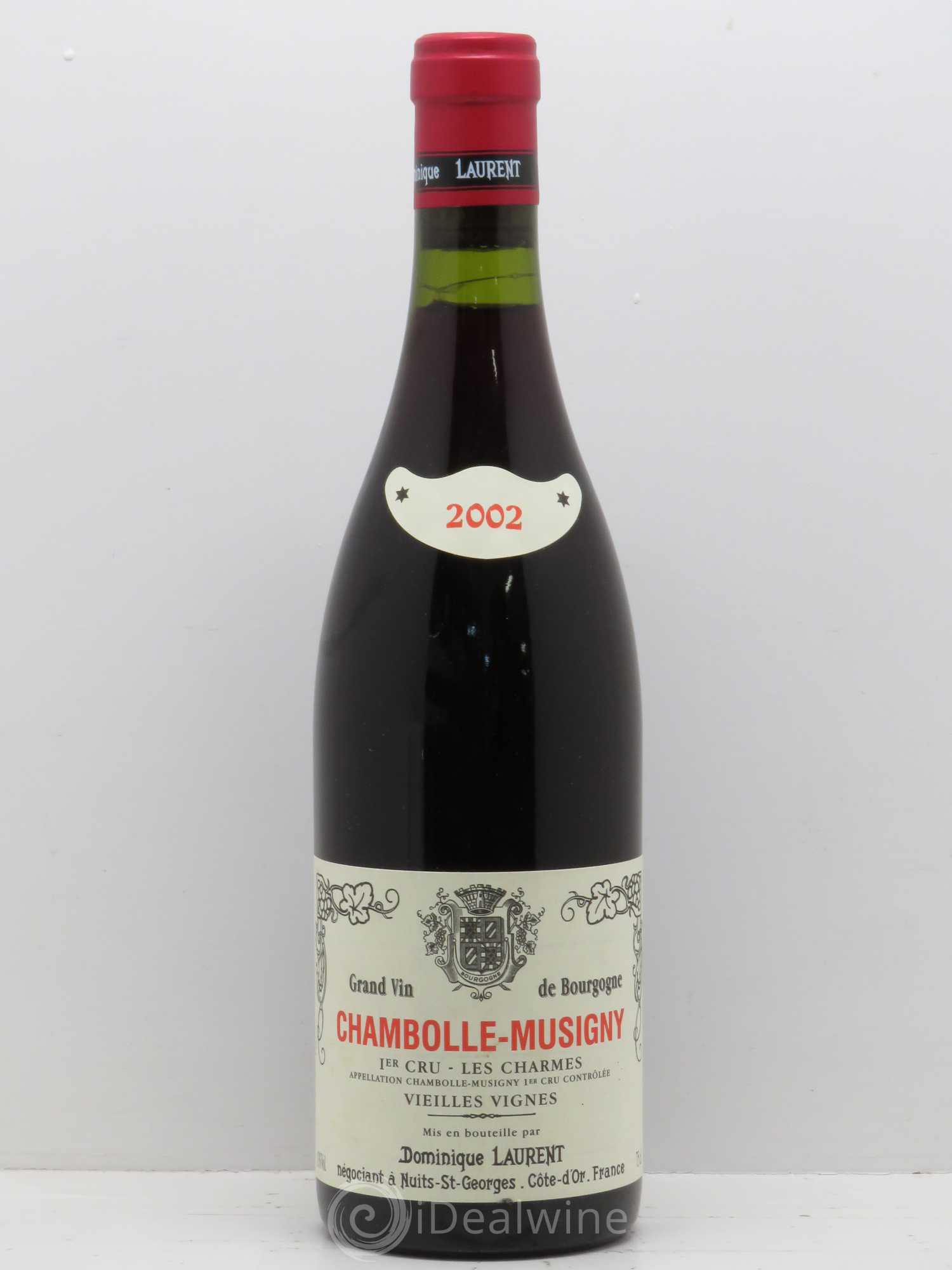 Chambolle-Musigny 1er Cru Charmes Vieilles Vignes Dominique Laurent 2002 - Posten von 1 Flasche - 0