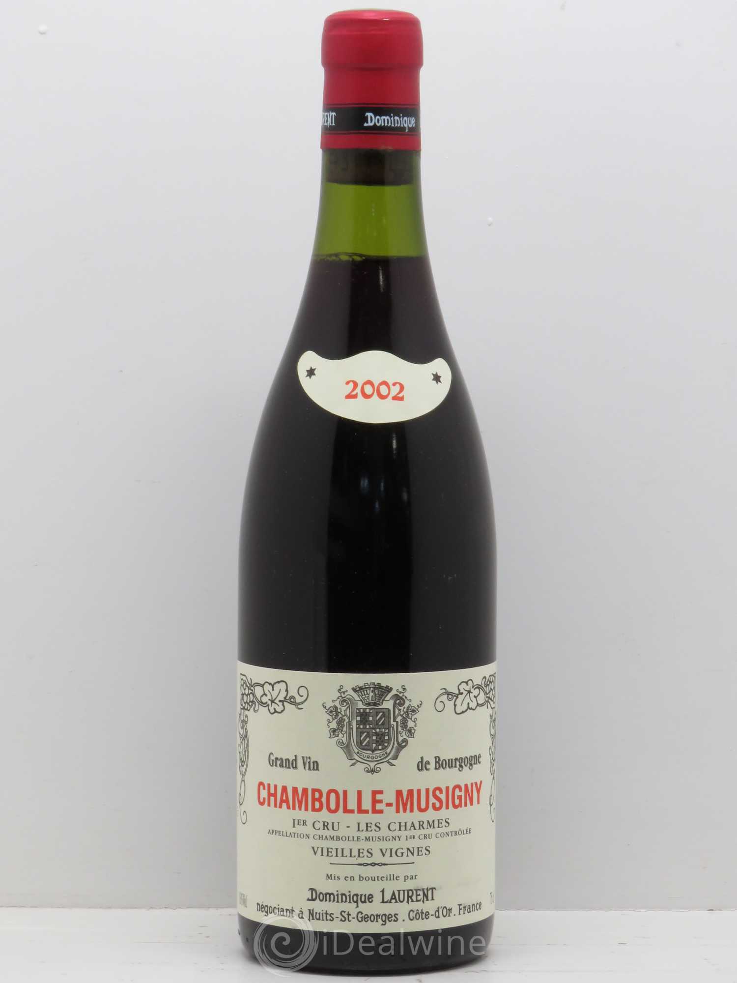 Chambolle-Musigny 1er Cru Charmes Vieilles Vignes Dominique Laurent 2002 - Posten von 1 Flasche - 0