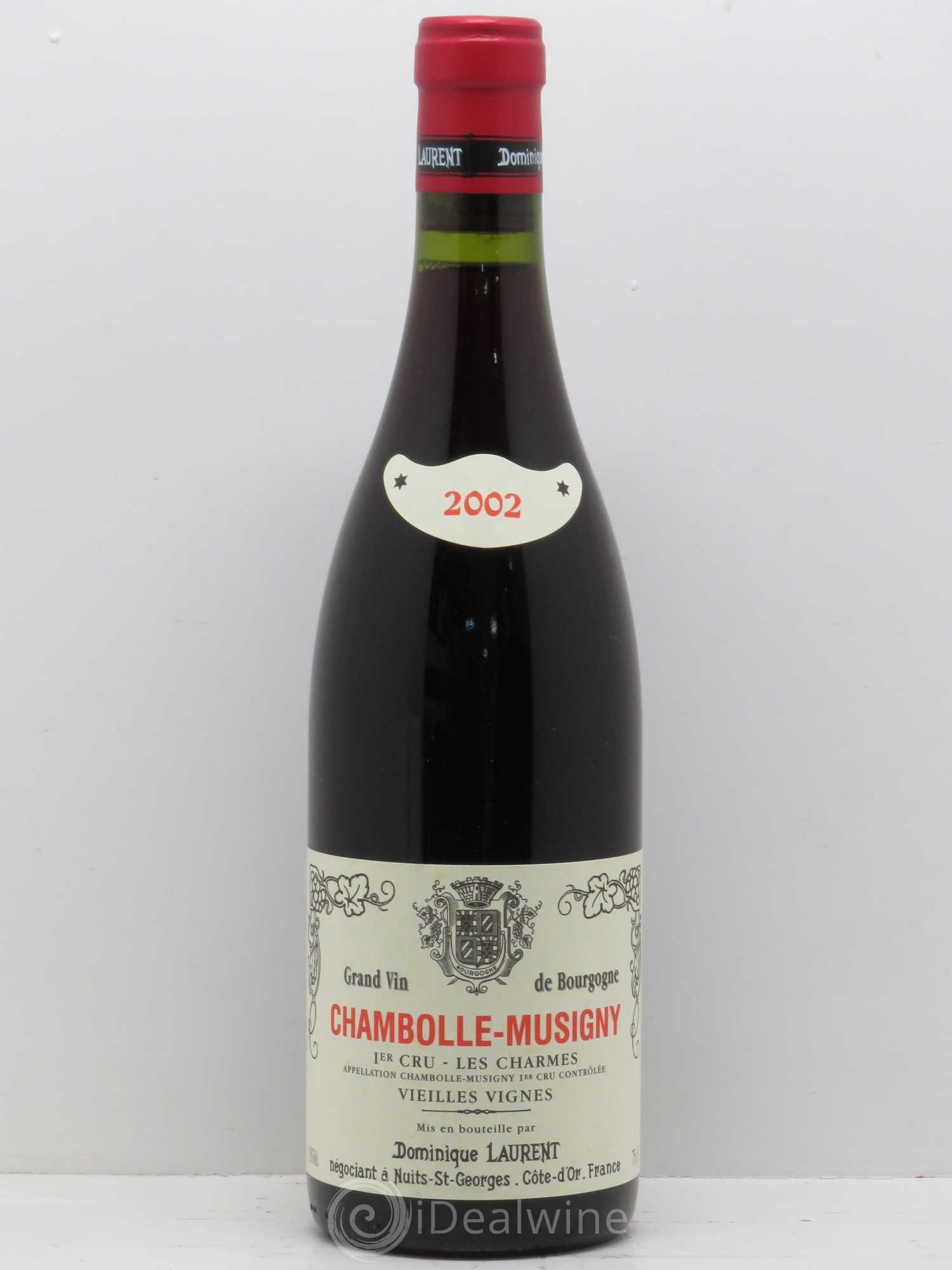 Chambolle-Musigny 1er Cru Charmes Vieilles Vignes Dominique Laurent 2002 - Posten von 1 Flasche - 0