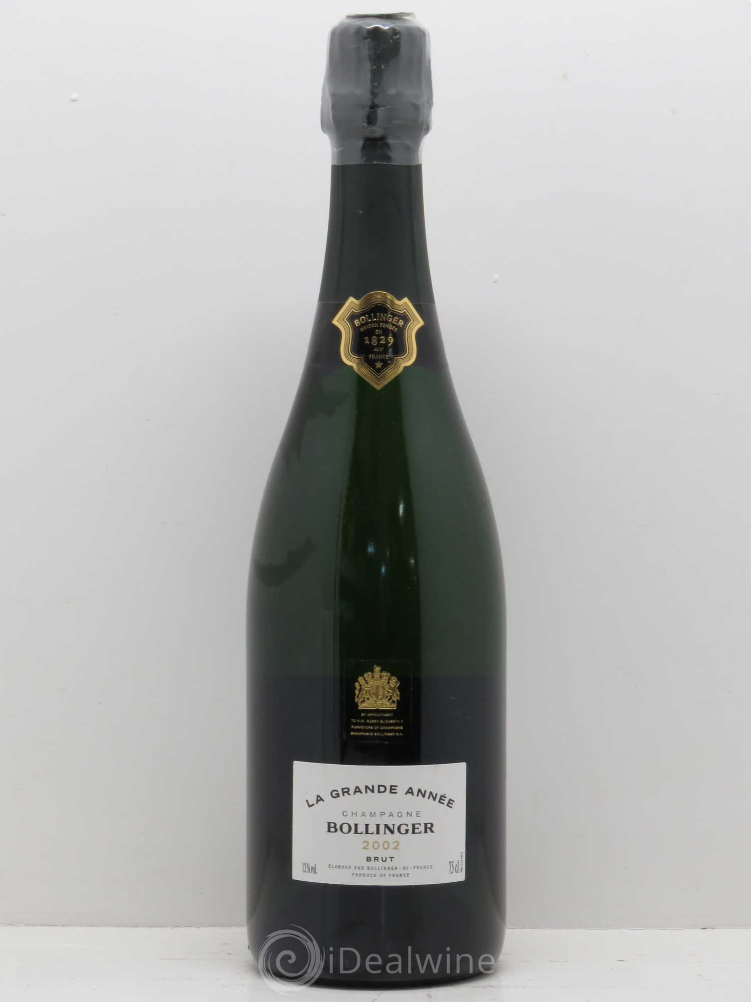 La Grande Année Brut Bollinger 2002 - Lot de 1 bouteille - 0