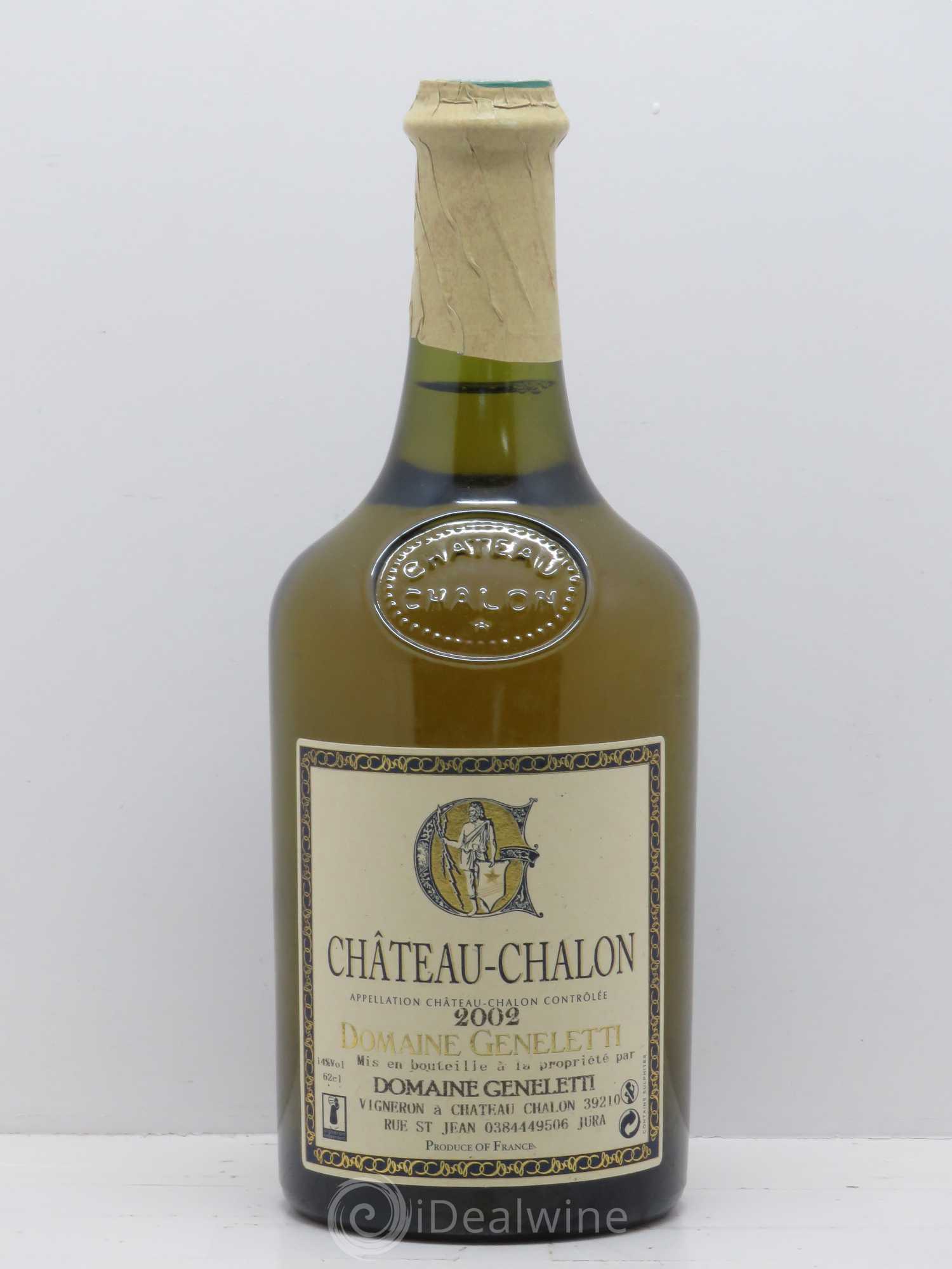 Château-Chalon Domaine Geneletti 2002 - Lot de 1 bouteille - 0