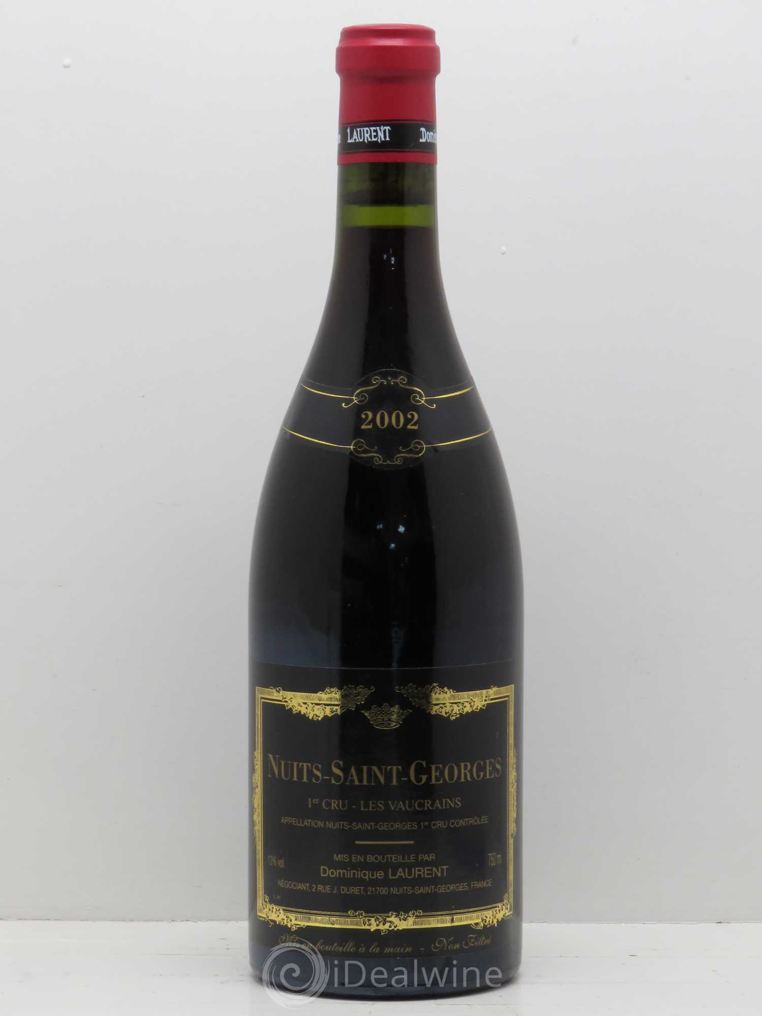Nuits-Saint-Georges 1er Cru Les Vaucrains Dominique Laurent 2002 - Posten von 1 Flasche - 0