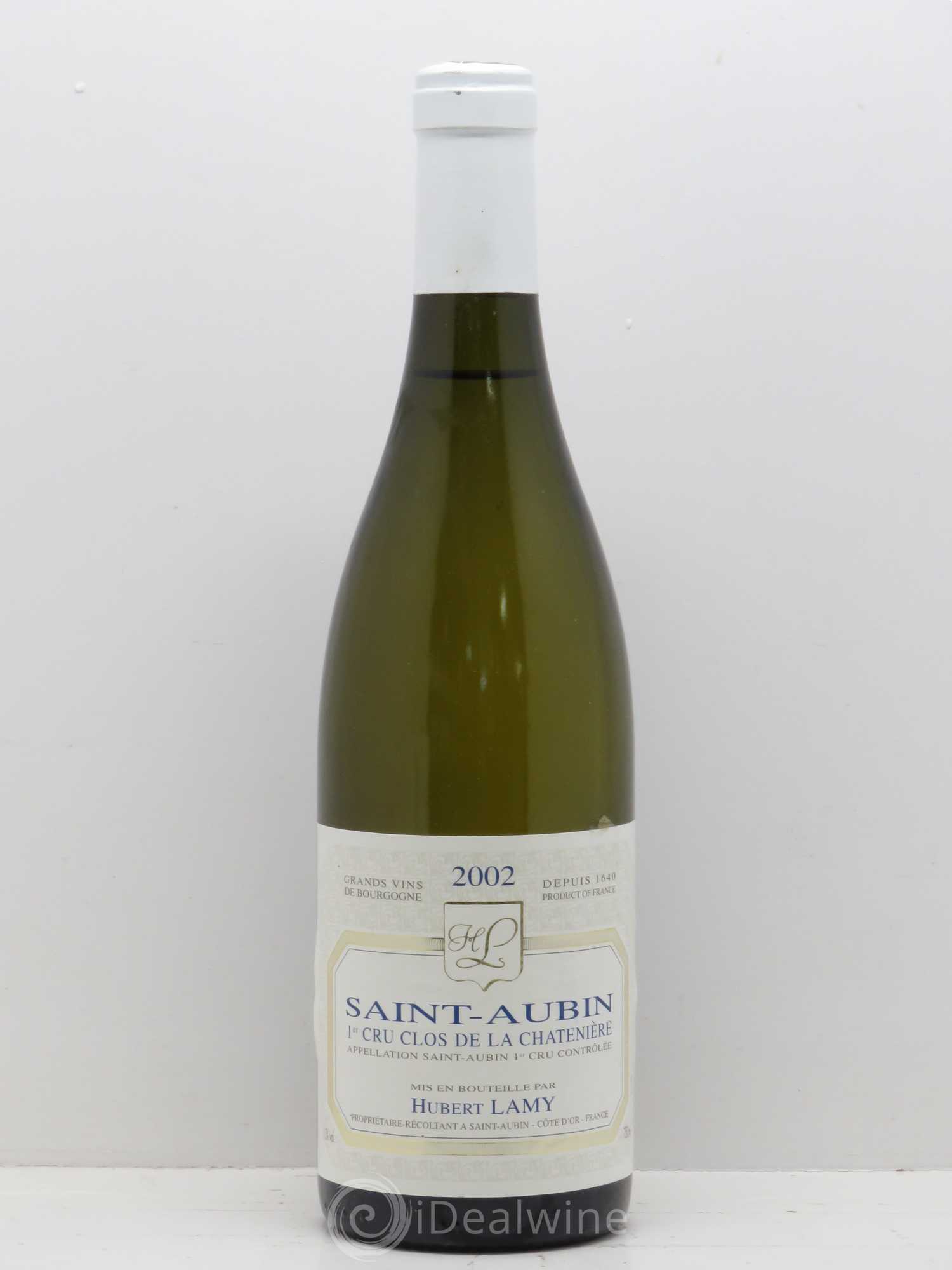 Saint-Aubin 1er Cru Clos de la Chatenière Vieilles Vignes Hubert Lamy 2002 - Lot de 1 bouteille - 0