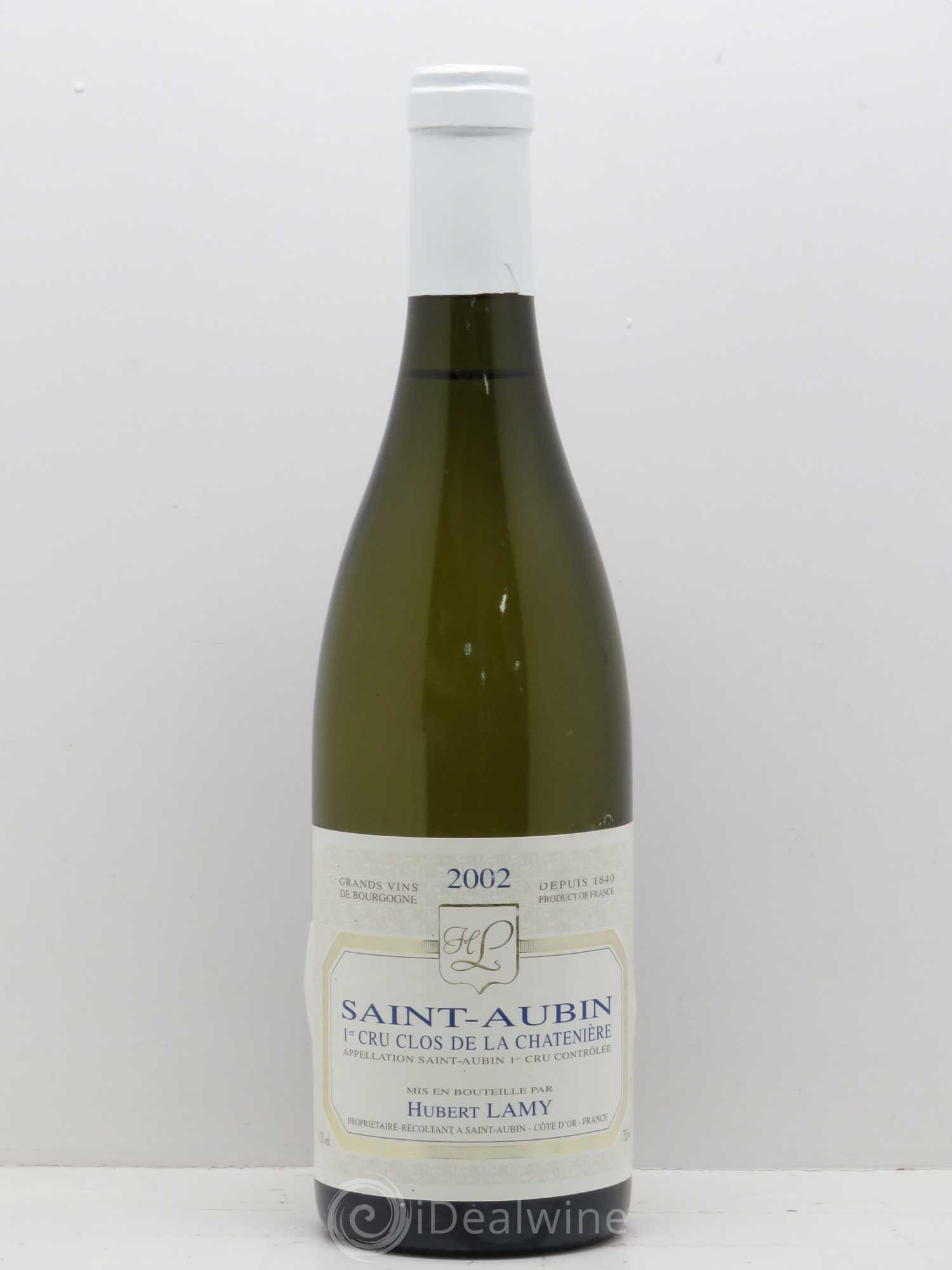 Saint-Aubin 1er Cru Clos de la Chatenière Vieilles Vignes Hubert Lamy 2002 - Lot de 1 bouteille - 0