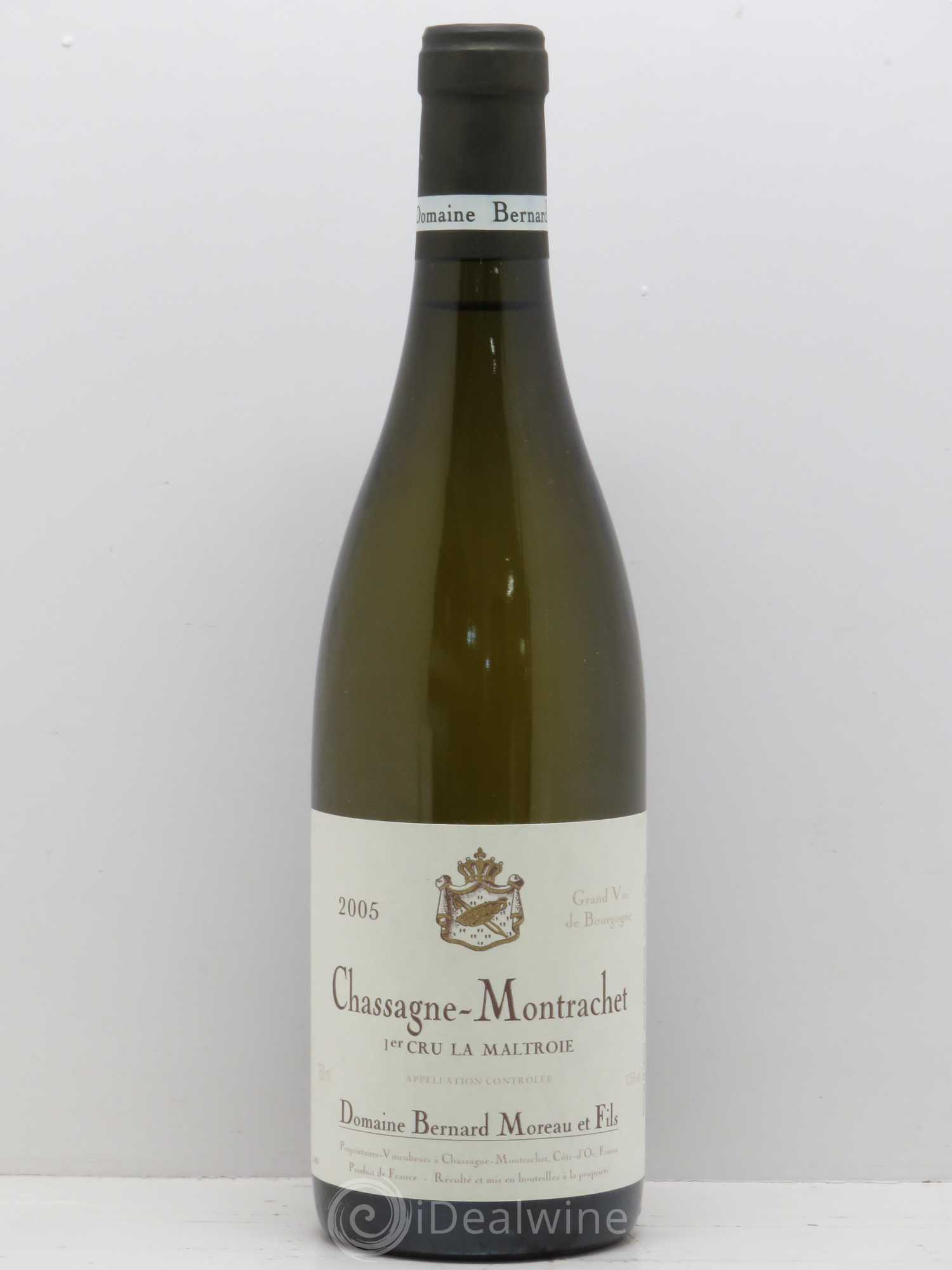 Chassagne-Montrachet 1er Cru La Maltroie Domaine Bernard Moreau 2005 - Posten von 1 Flasche - 0
