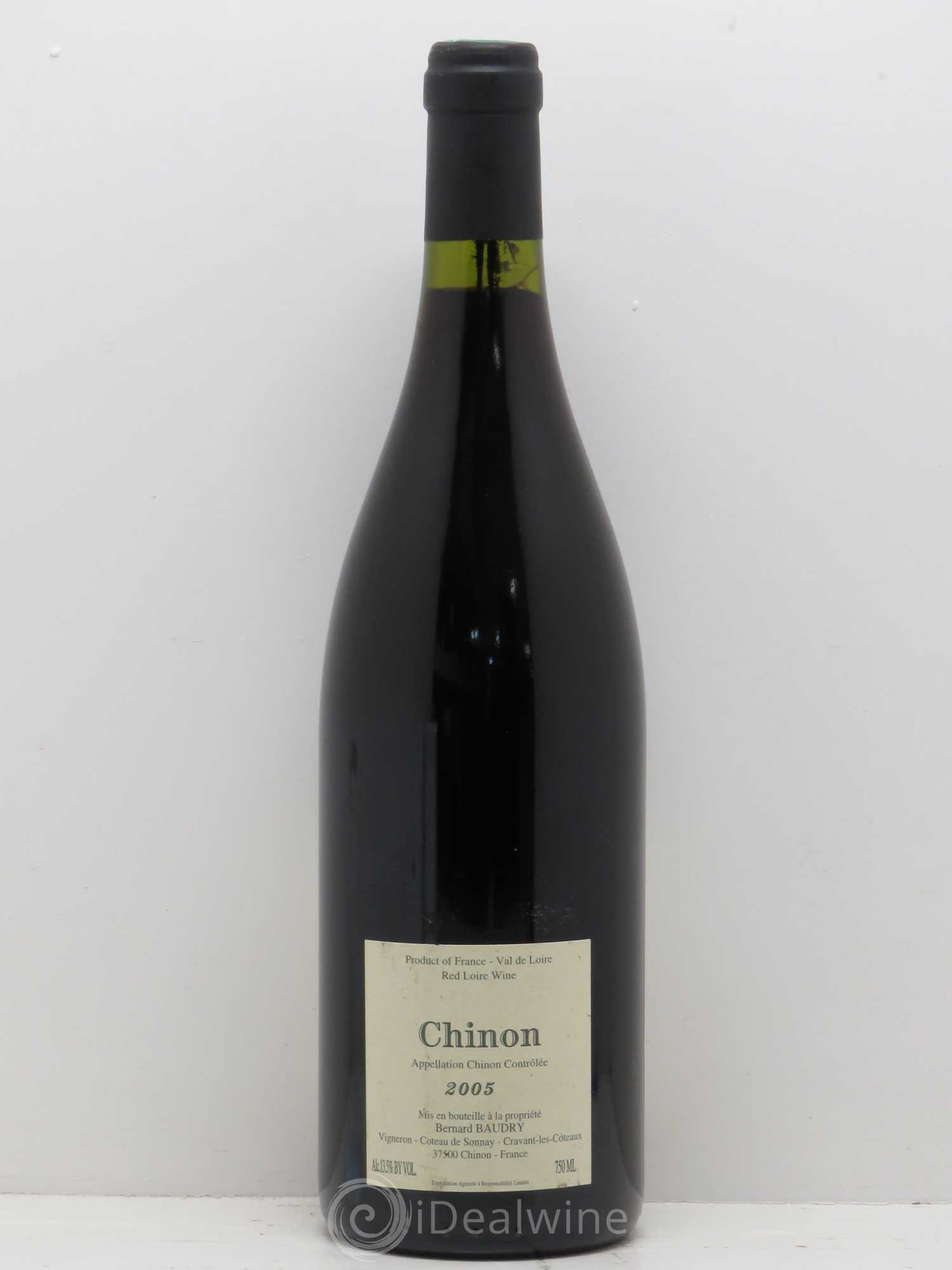 Chinon Franc de Pied Bernard Baudry 2005 - Lot de 1 bouteille - 1