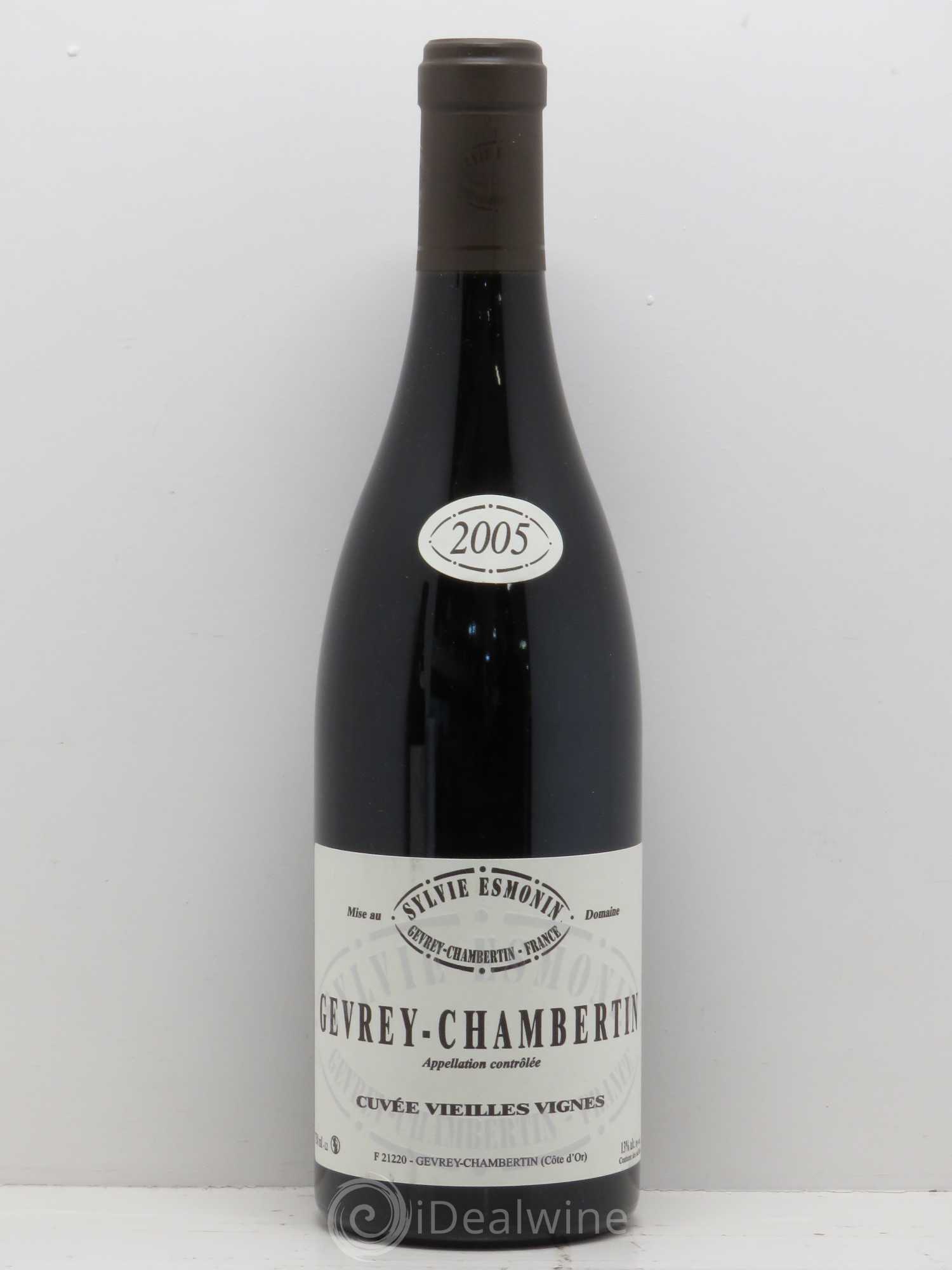 Gevrey-Chambertin Vieilles Vignes Sylvie Esmonin 2005 - Lot de 1 bouteille - 0