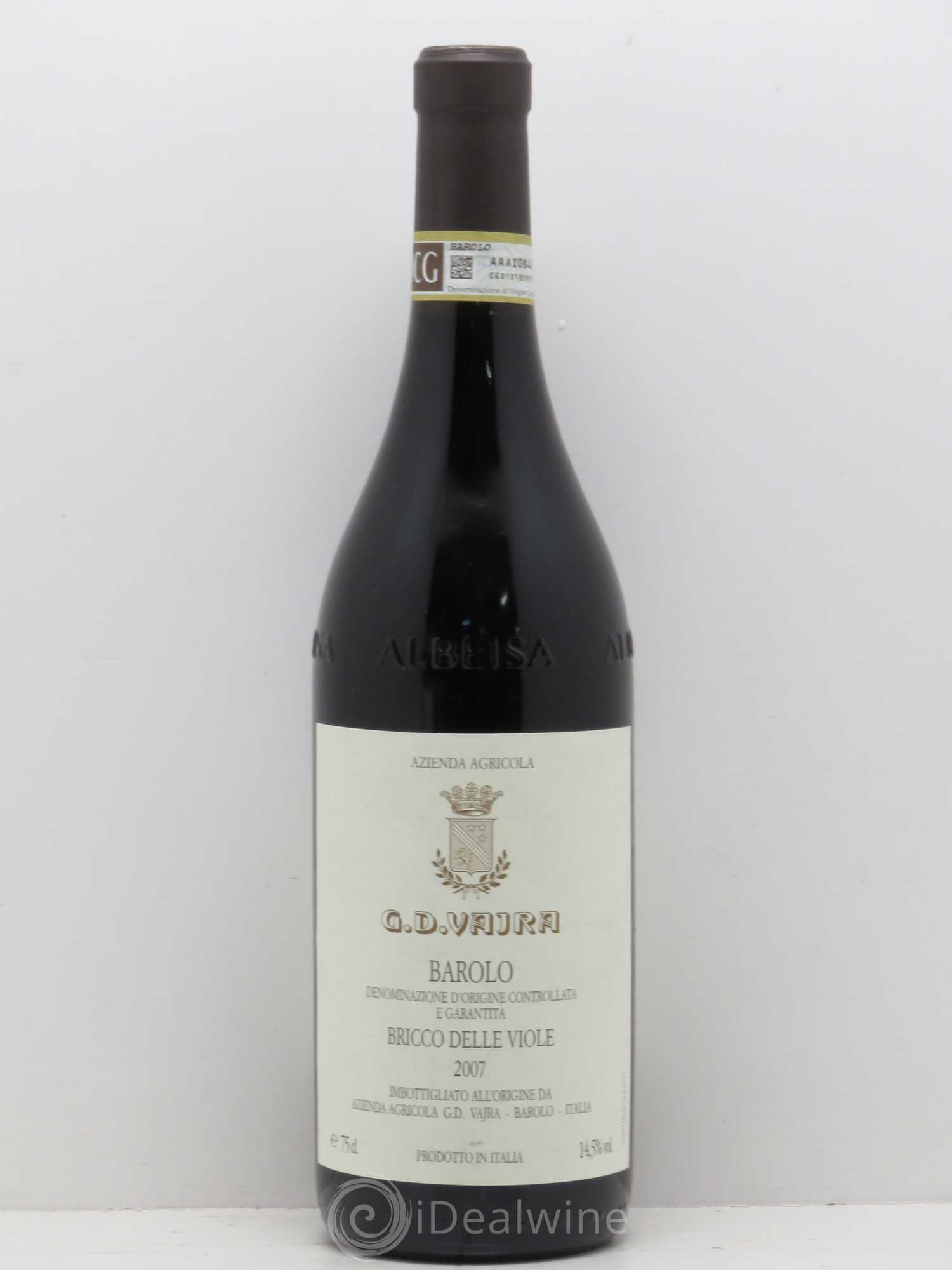 Barolo Bricco delle Viole G.D. Vajra 2007 - Posten von 1 Flasche - 0