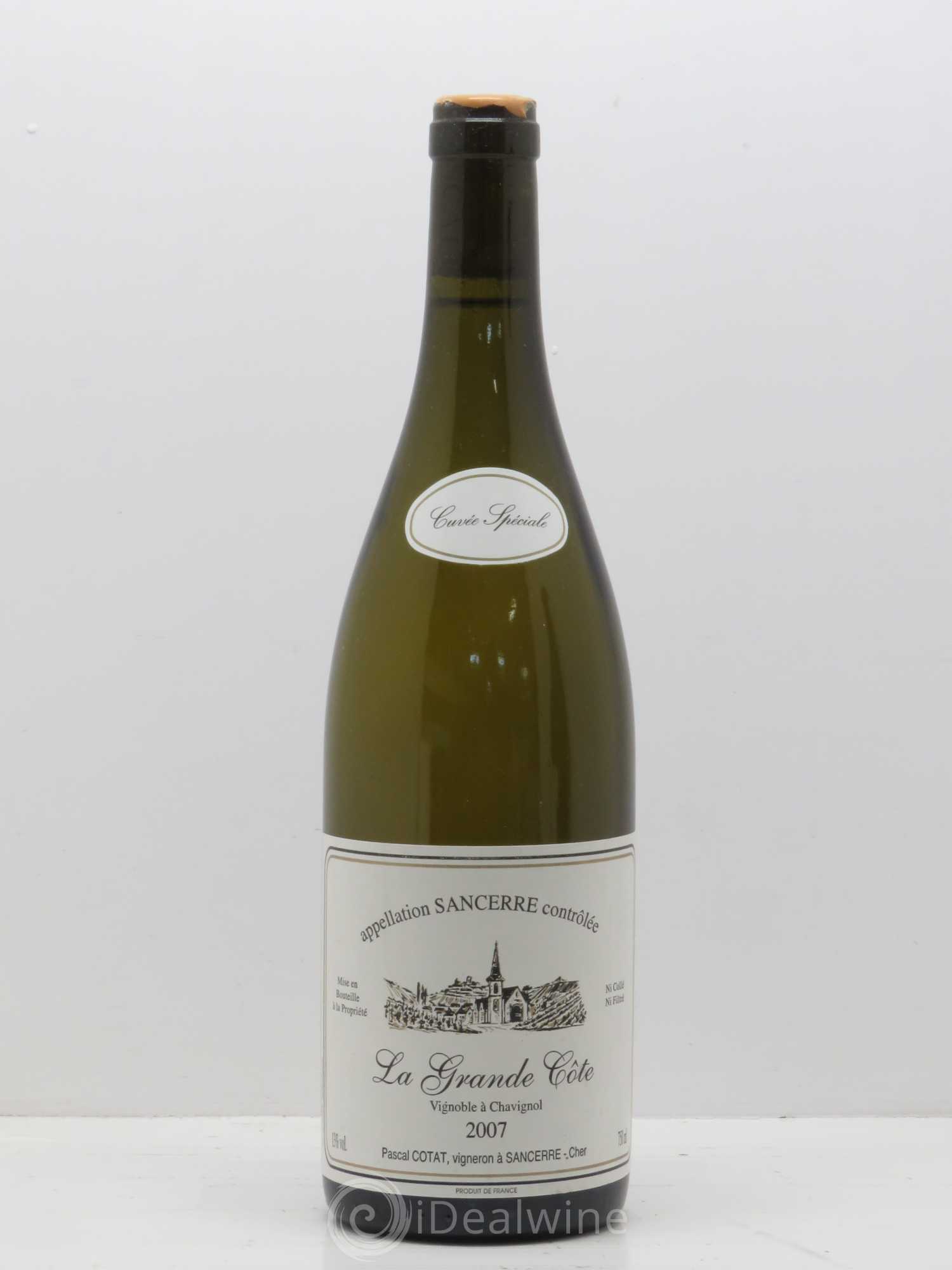 Sancerre La Grande Côte Cuvee Speciale Pascal Cotat 2007 - Posten von 1 Flasche - 0