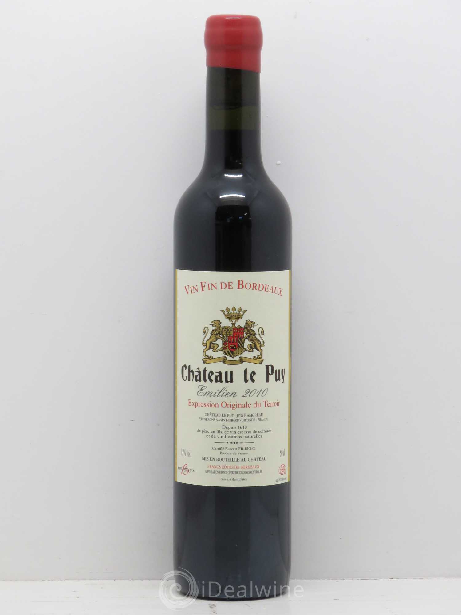 Le Puy - Cuvée Emilien (50cl) 2010 - Lot de 1 bouteille - 0