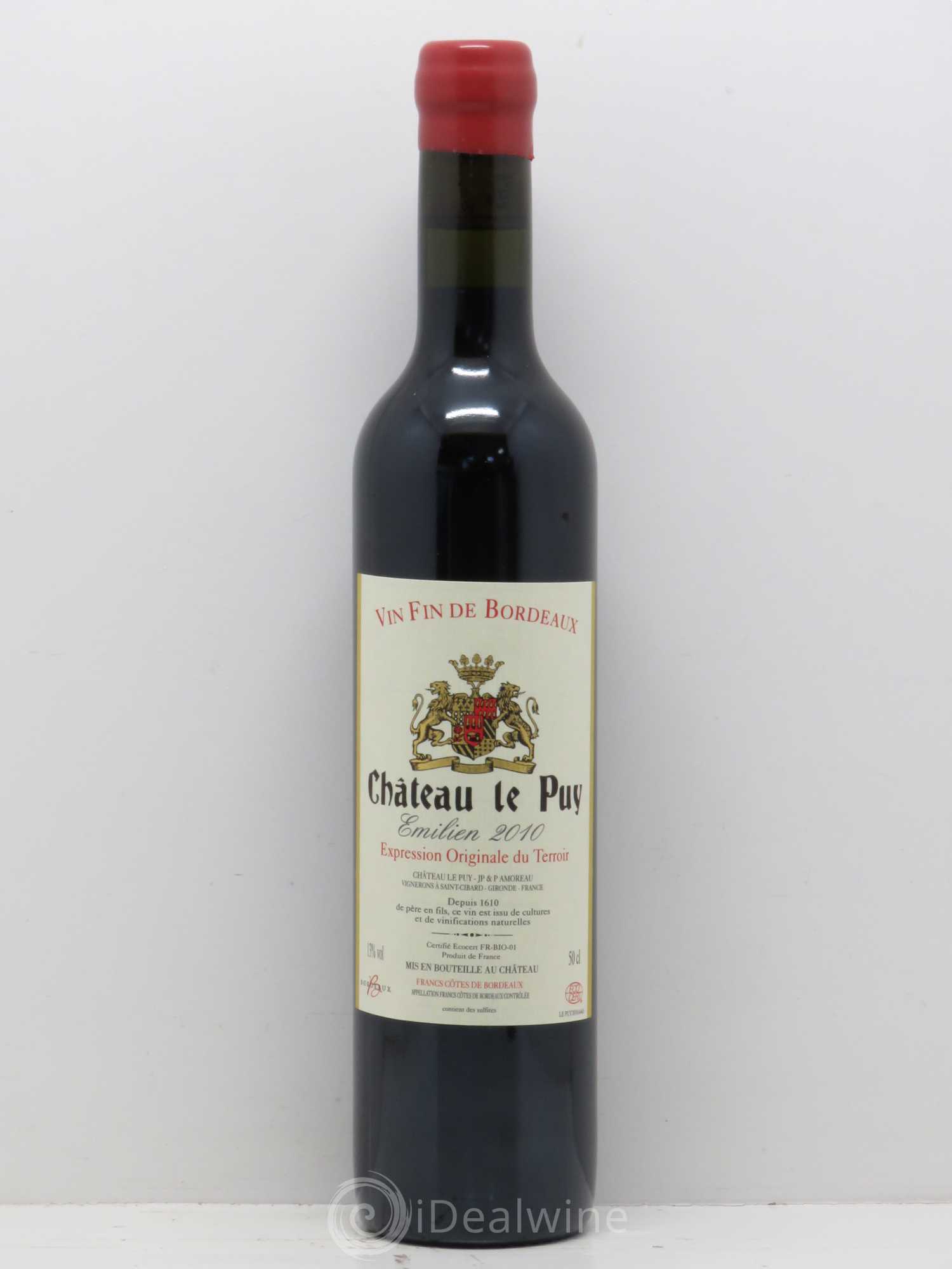 Le Puy - Cuvée Emilien (50cl) 2010 - Lot de 1 bouteille - 0