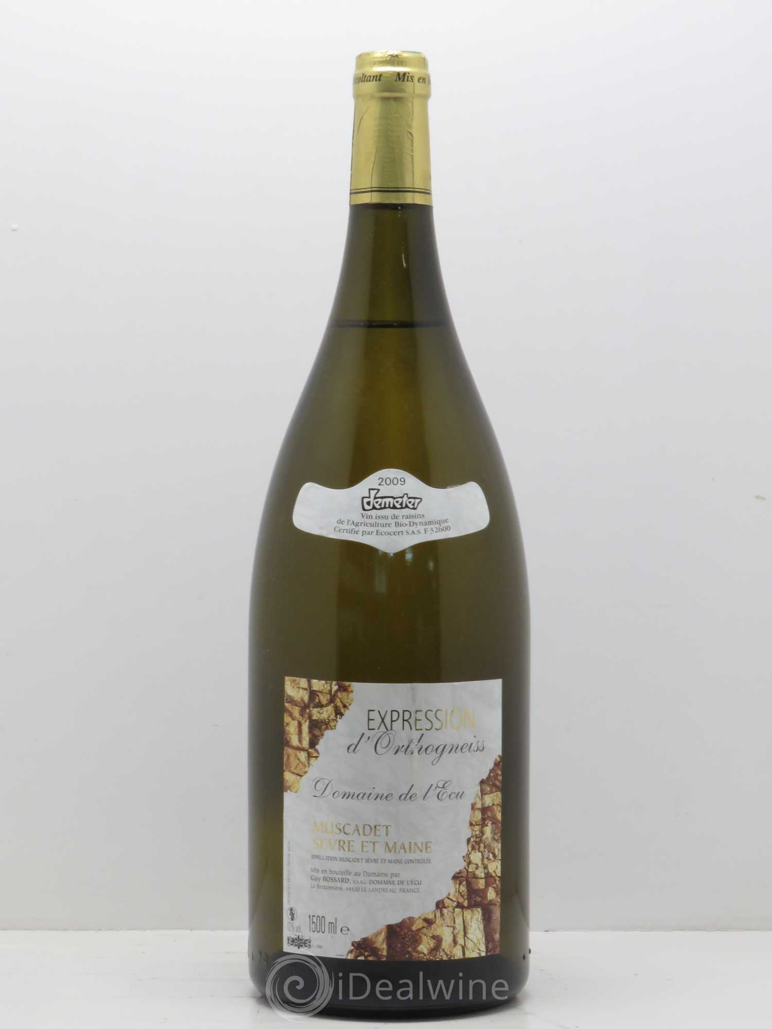 Muscadet-Sèvre-et-Maine Expression D'Orthogneiss Domaine L'Ecu 2009 - Posten von 1 Magnum - 0