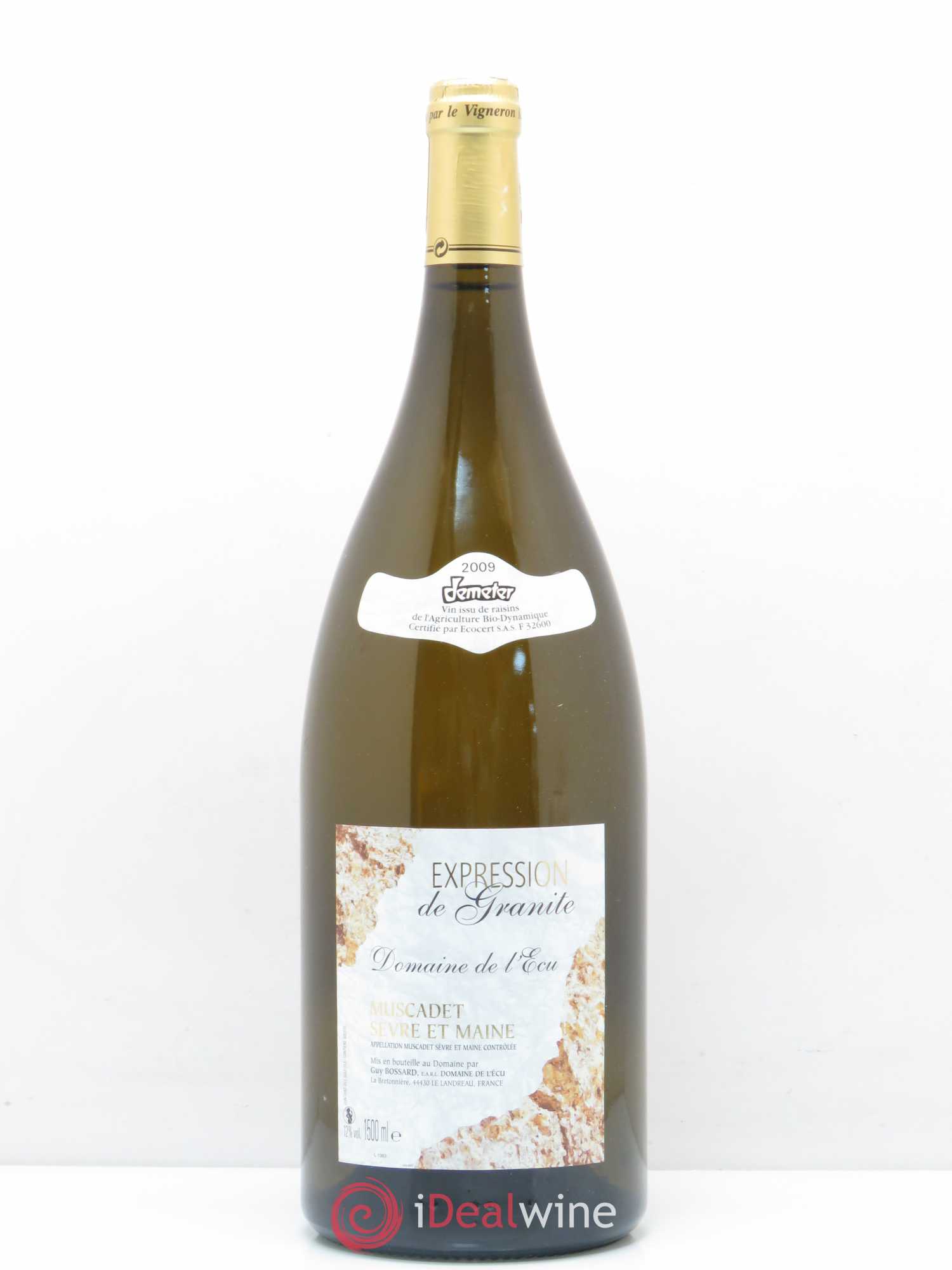 Vin de France (anciennement Muscadet-Sèvre-et-Maine) Expression de Granite Domaine de L'Ecu (sans prix de réserve) 2009 - Lot de 1 magnum - 0