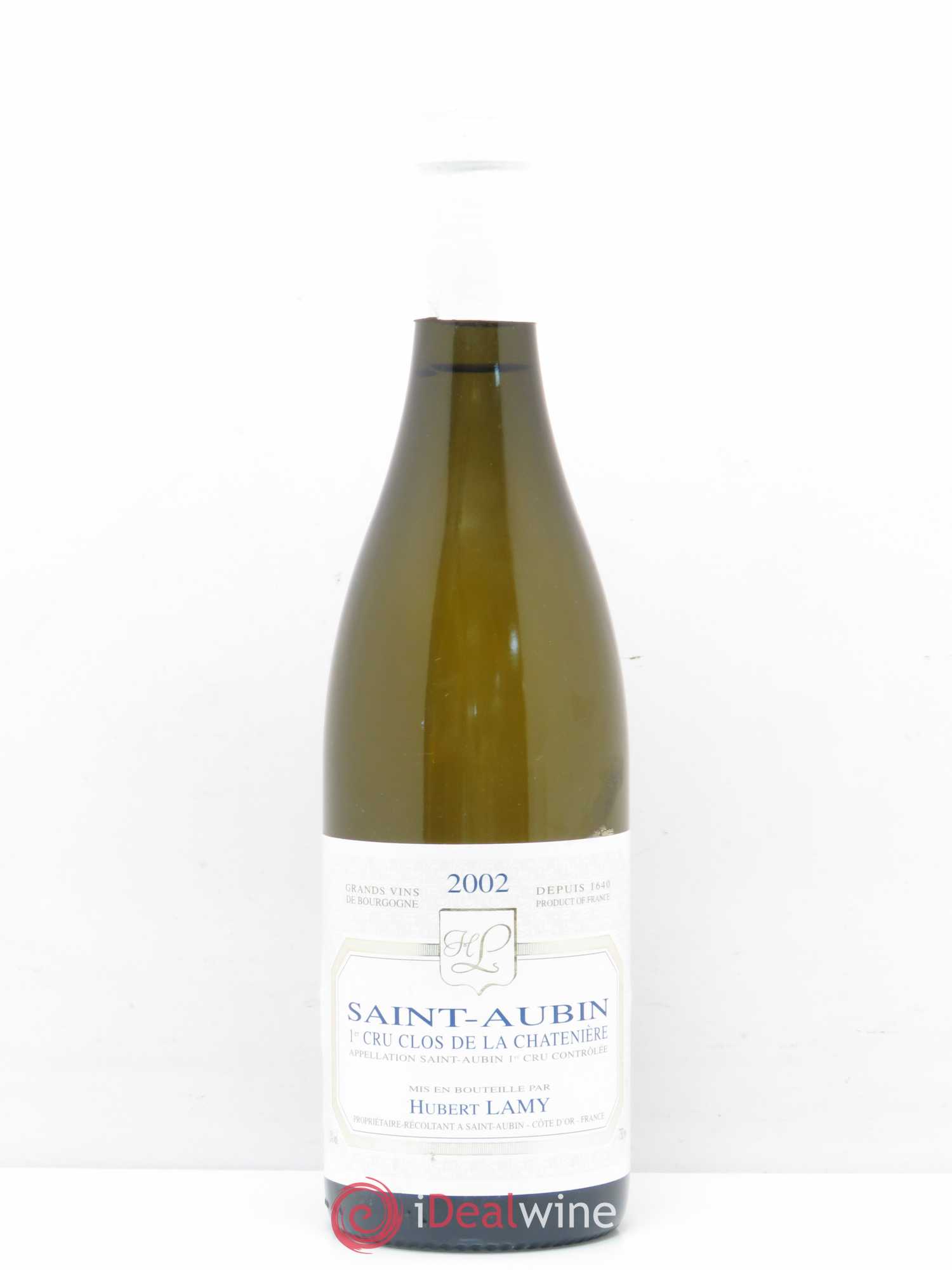 Saint-Aubin 1er Cru Clos de la Chatenière Vieilles Vignes Hubert Lamy 2002 - Lot de 1 bouteille - 0