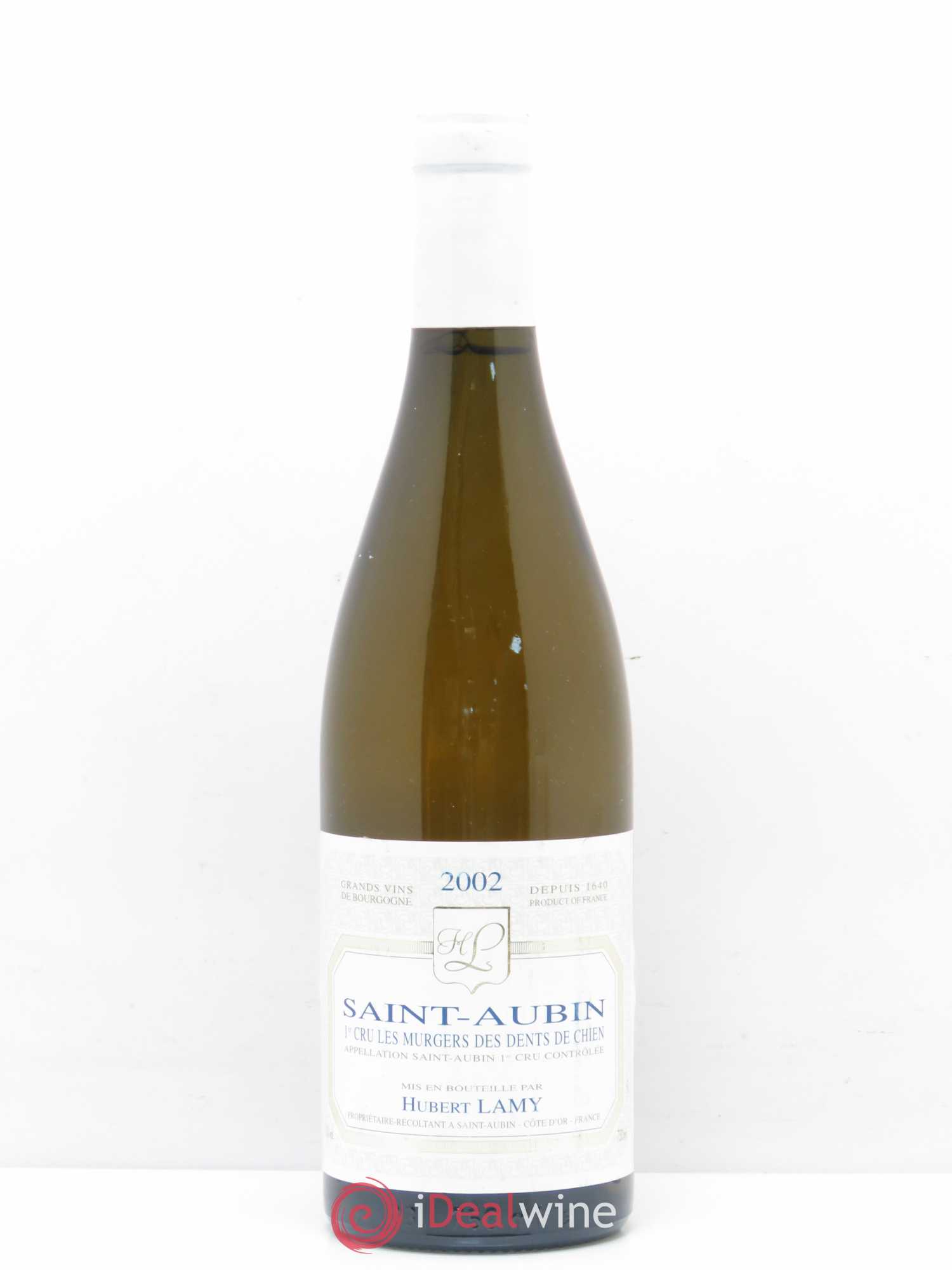 Saint-Aubin 1er Cru Les Murgers des Dents de Chien Hubert Lamy 2002 - Posten von 1 Flasche - 0