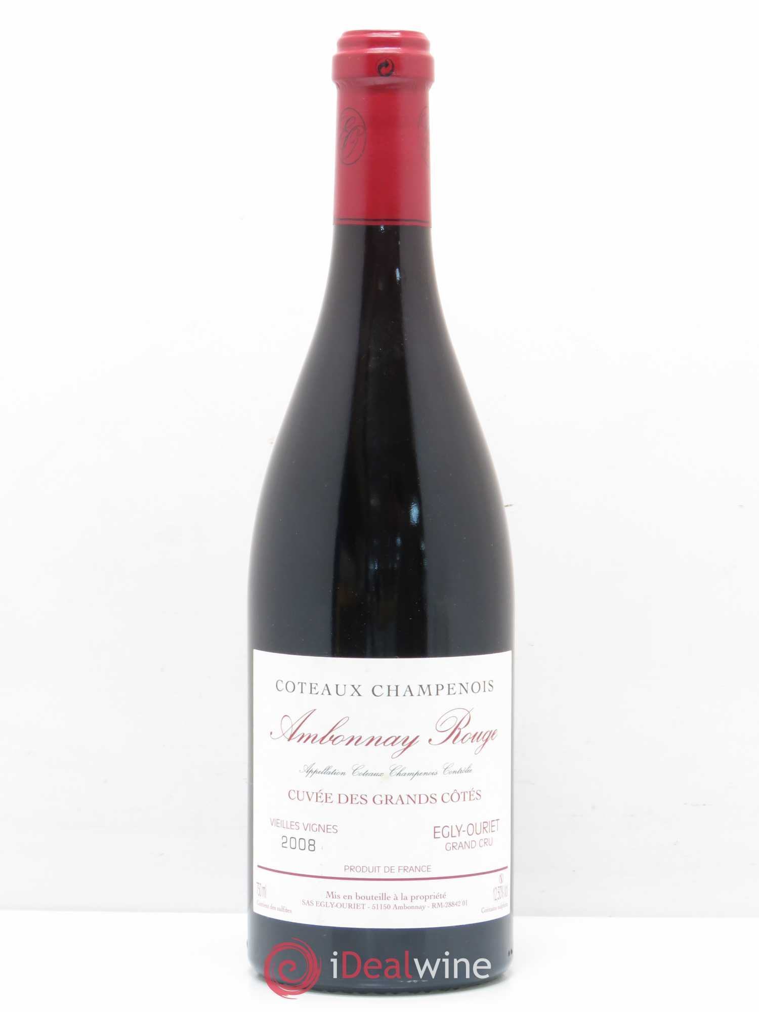 Ambonnay Cuvée des Grands Côtés VV Grand Cru Egly-Ouriet 2008 - Lot de 1 bouteille - 0
