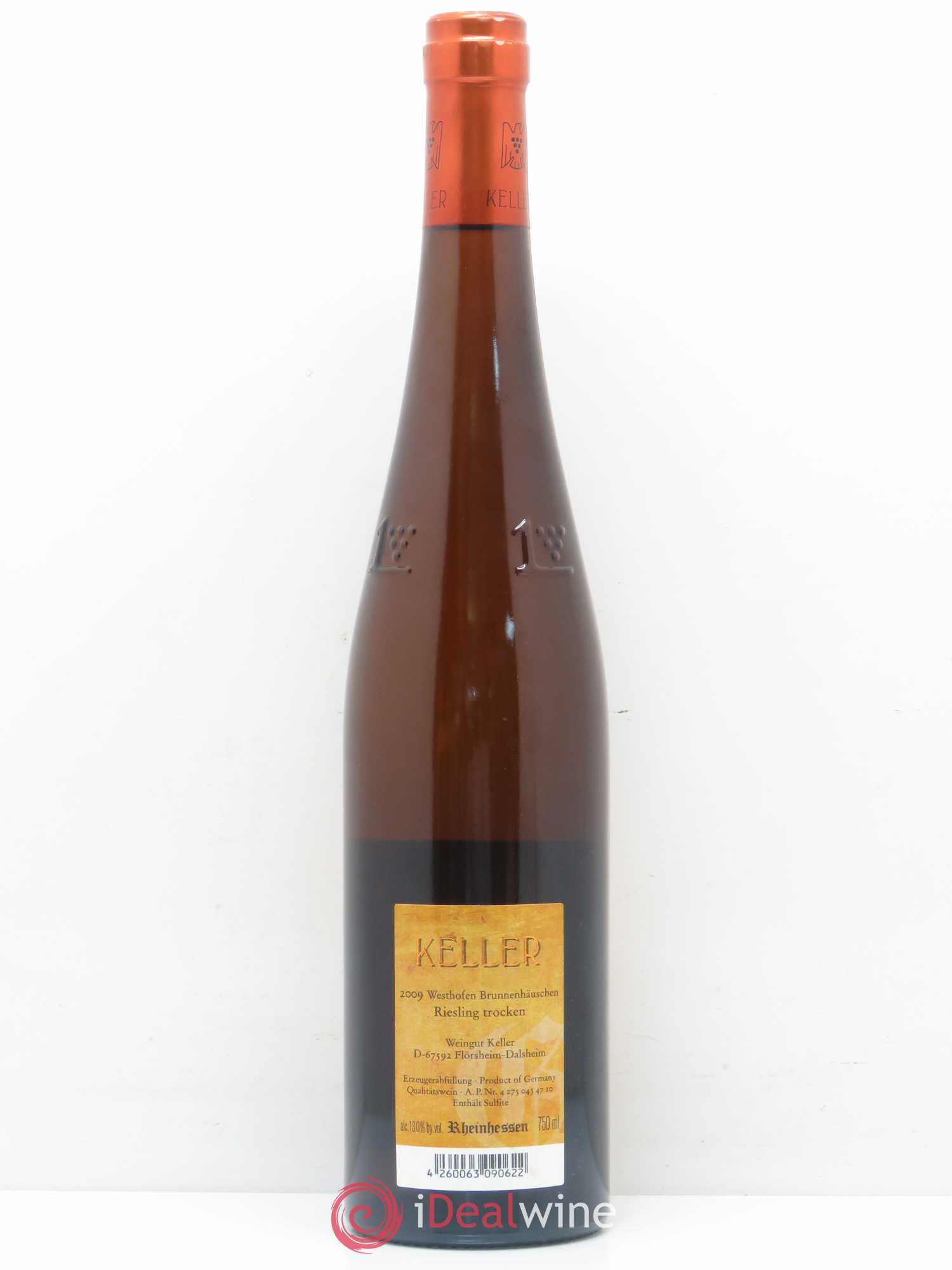 Riesling Trocken Westhofen Brunnenhäuschen Abtserde Weingut Keller 2009 - Posten von 1 Flasche - 1