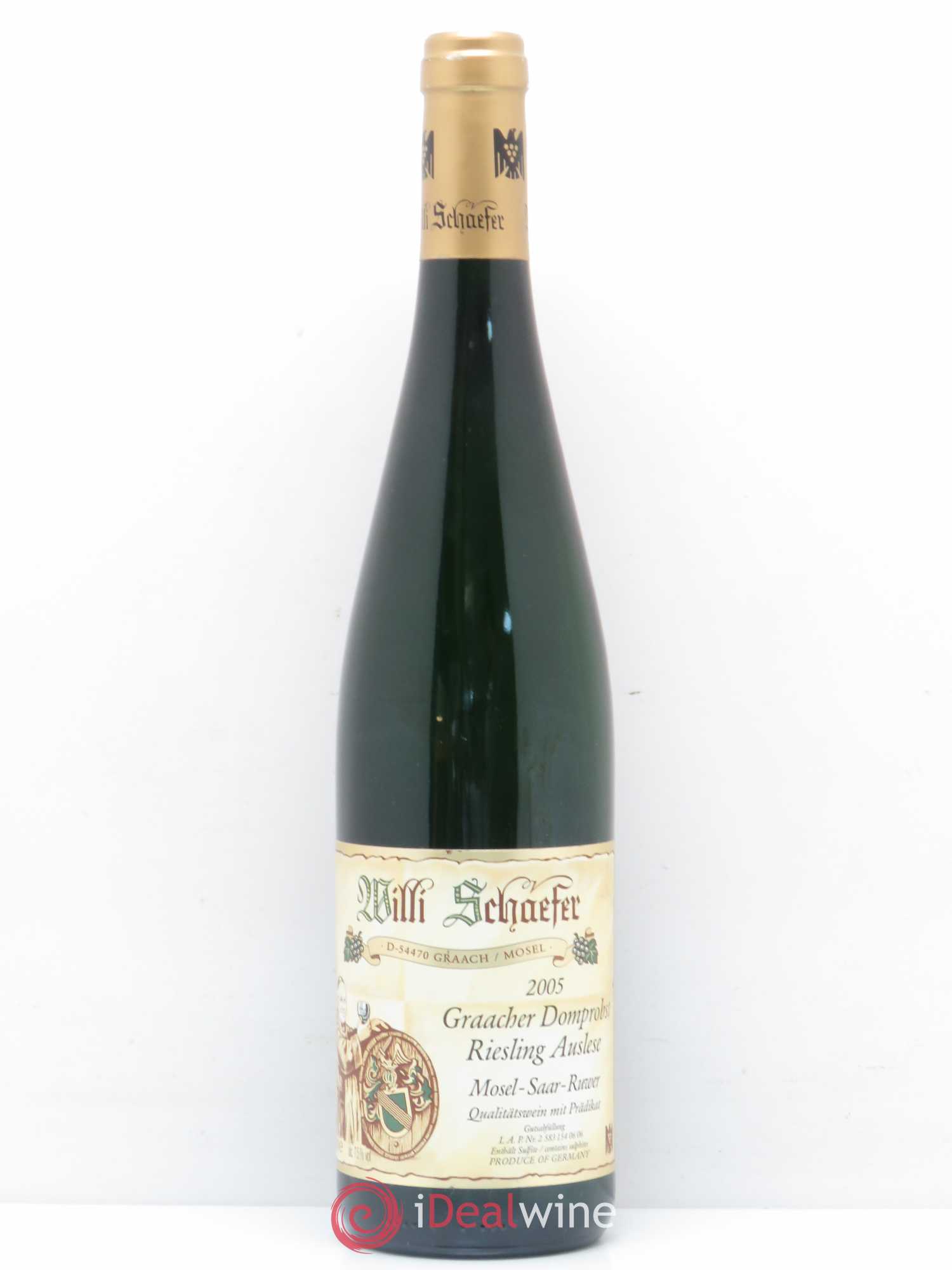 Riesling Willi Schaefer Graacher Domprobst Auslese Gold Kapsul 2005 - Posten von 1 Flasche - 0