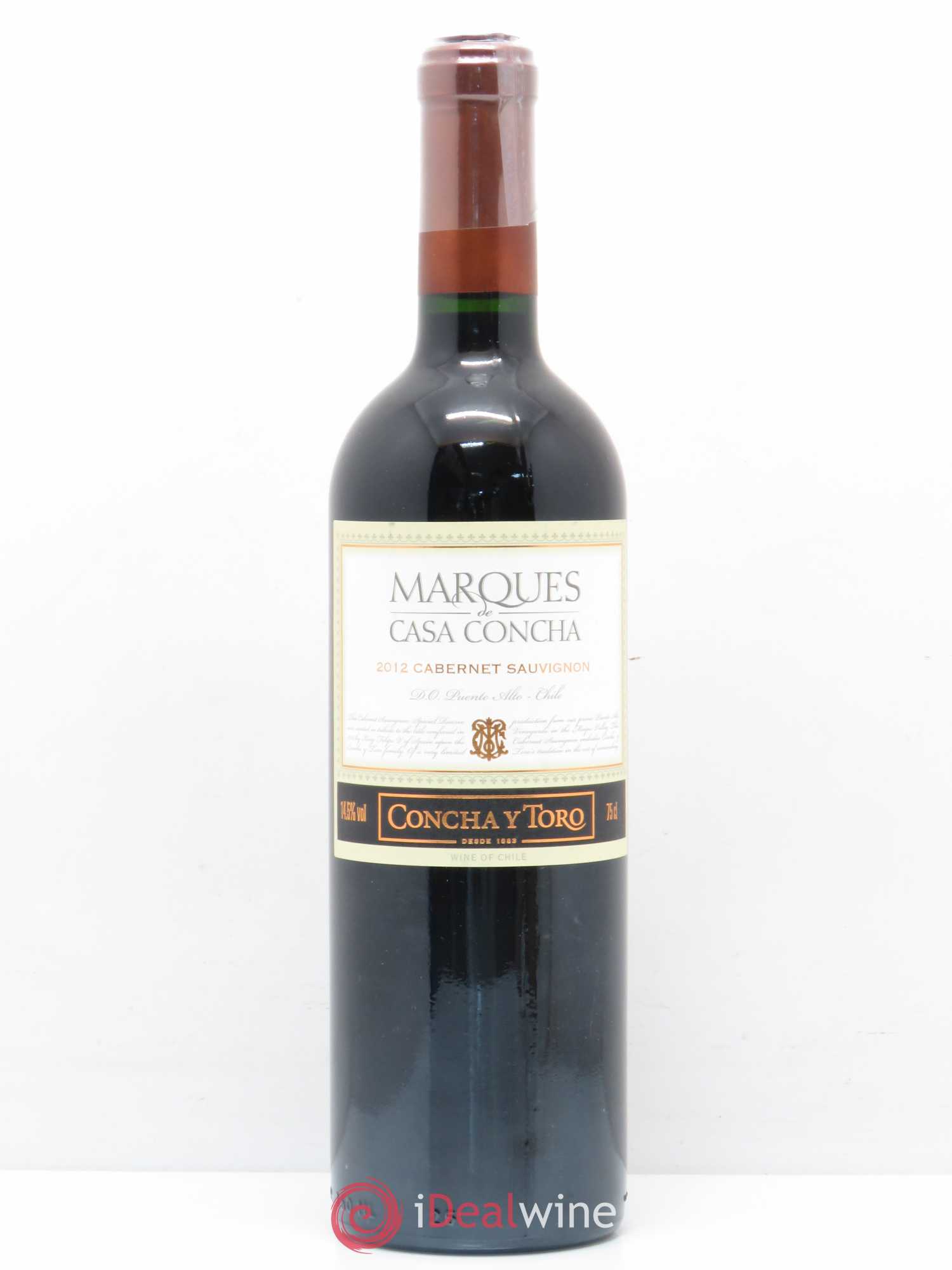 Chili Cabernet Sauvignon Marques de Casa Concha Concha y Toro 2012 - Posten von 1 Flasche - 0