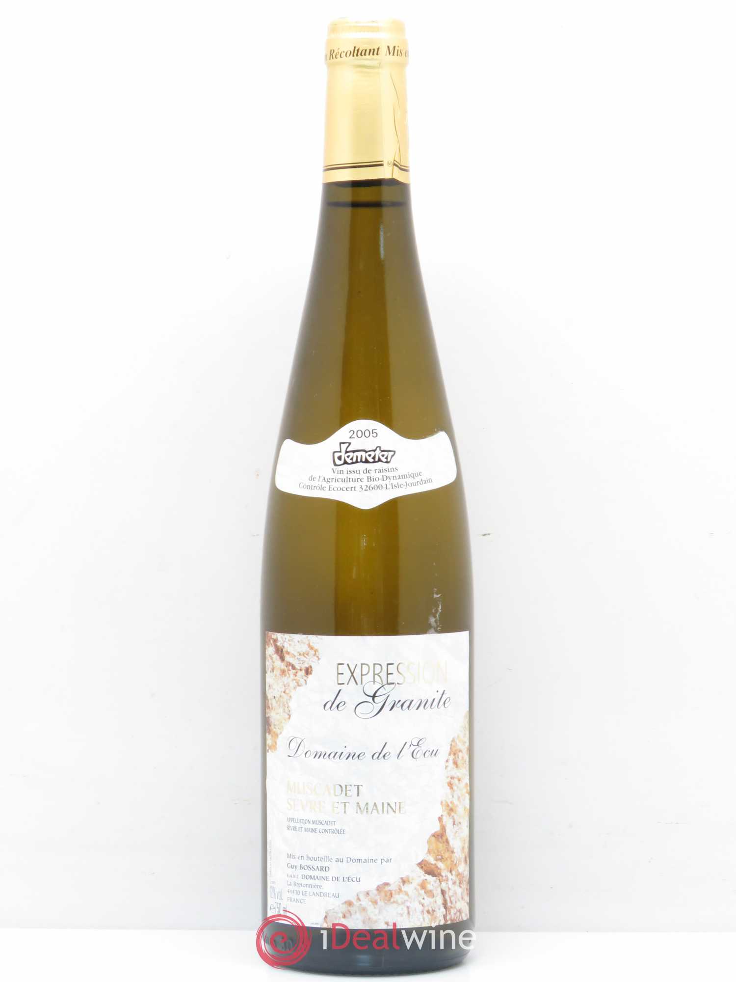 Vin de France (anciennement Muscadet-Sèvre-et-Maine) Expression de Granite Domaine de L'Ecu (sans prix de réserve) 2005 - Lot de 1 bouteille - 0