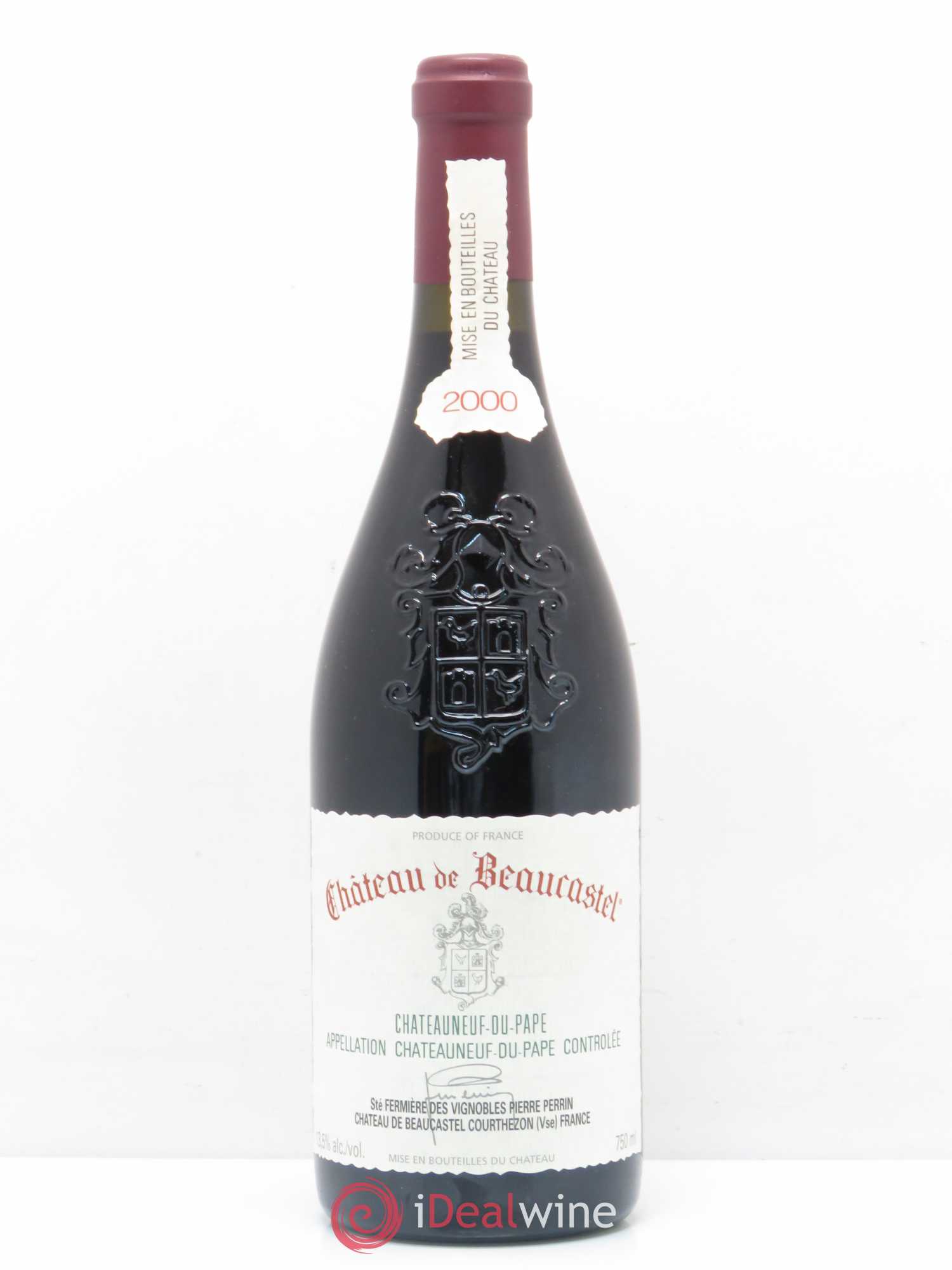Châteauneuf-du-Pape Château de Beaucastel Famille Perrin 2000 - Lot de 1 bouteille - 0