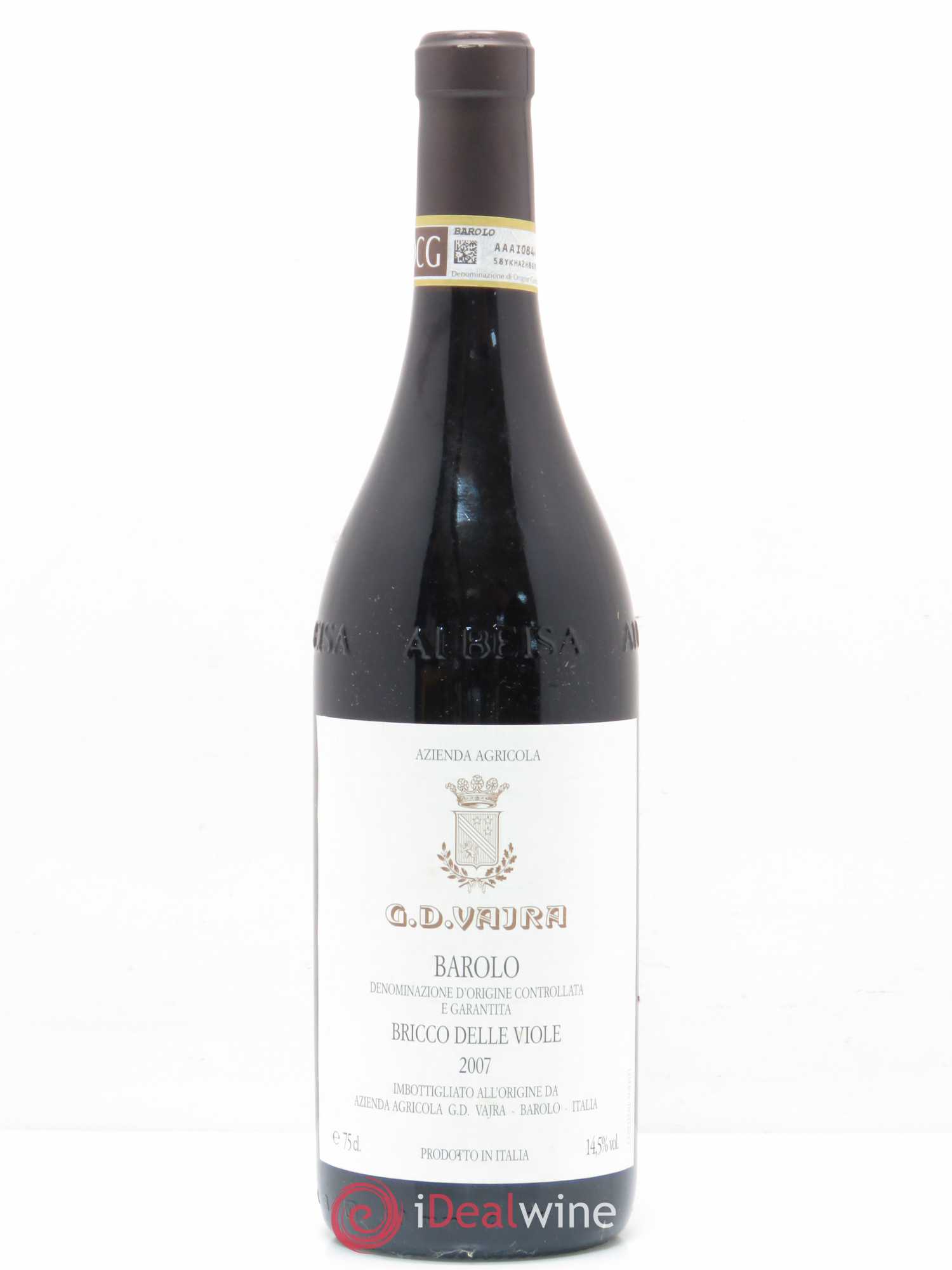 Barolo Bricco delle Viole G.D. Vajra 2007 - Posten von 1 Flasche - 0