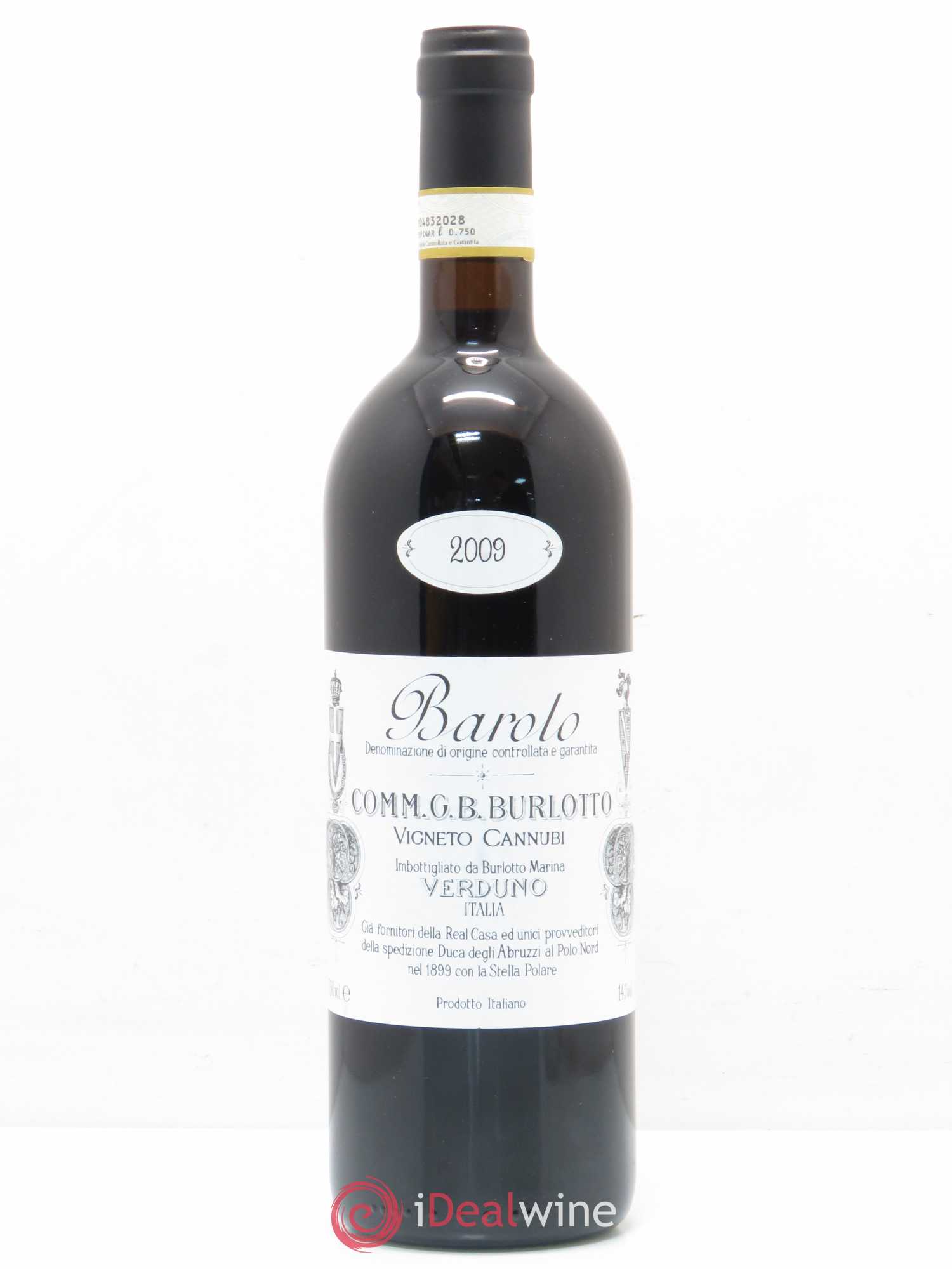 Barolo DOCG Cannubi Comm. Giovan Battista Burlotto 2009 - Lot de 1 bouteille - 0