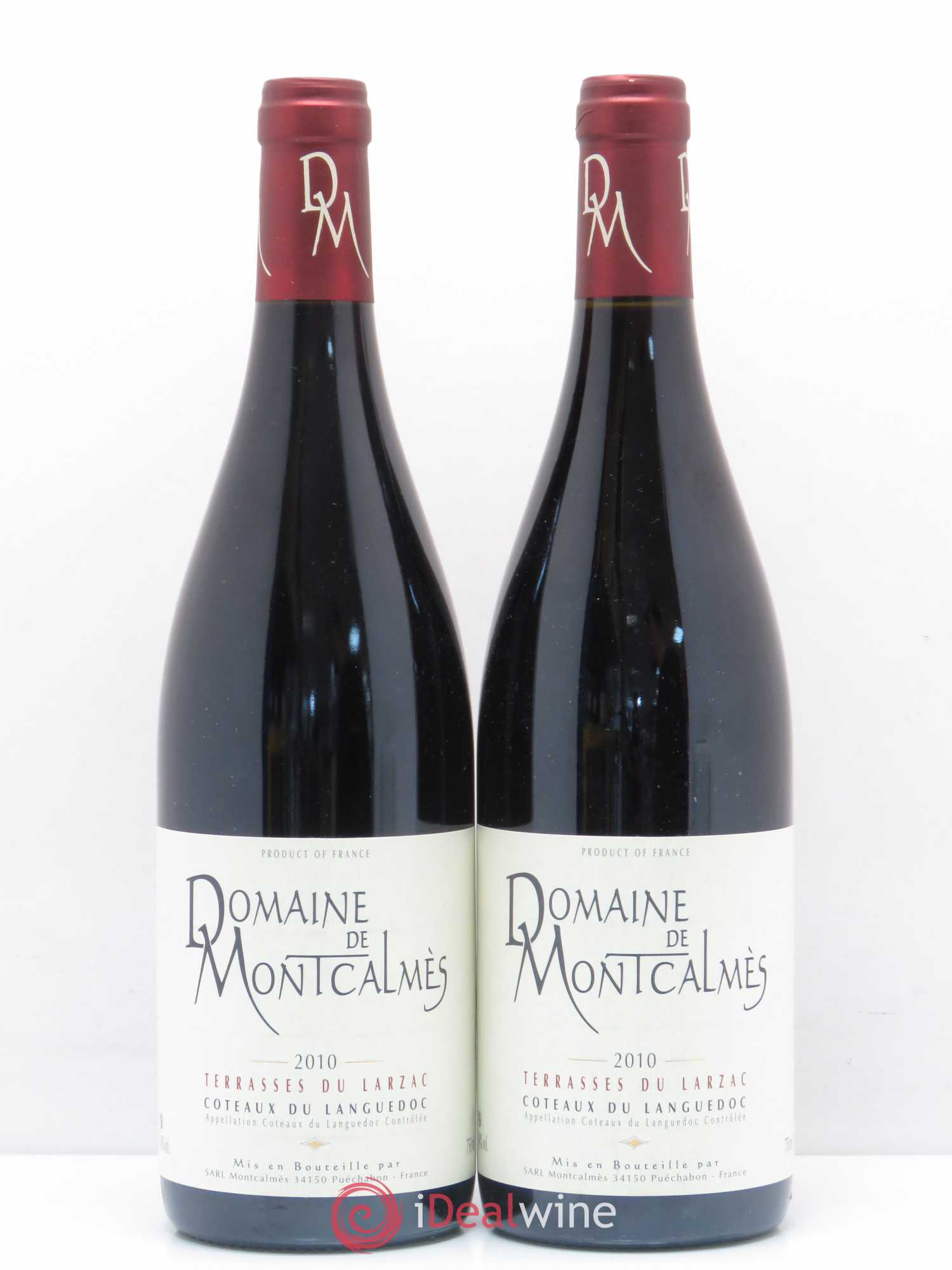 Terrasses du Larzac Domaine de Montcalmès Frédéric Pourtalié 2010 - Lot de 2 bouteilles - 0