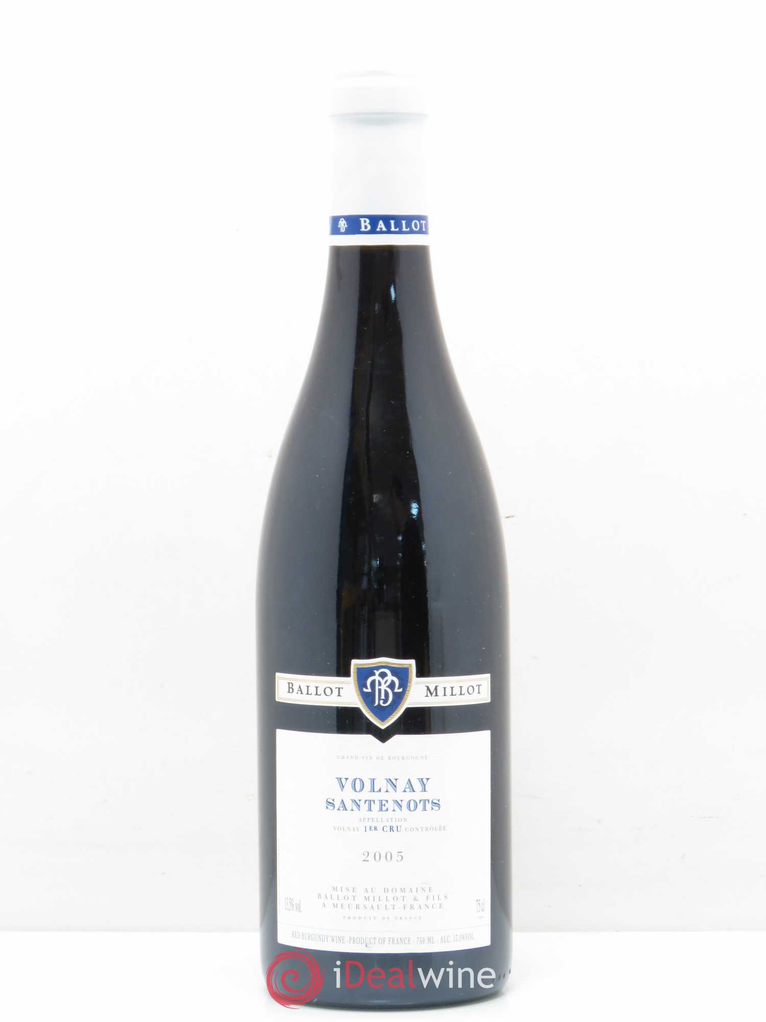 Volnay 1er Cru Les Santenots Ballot Millot (sans prix de réserve) 2005 - Posten von 1 Flasche - 0