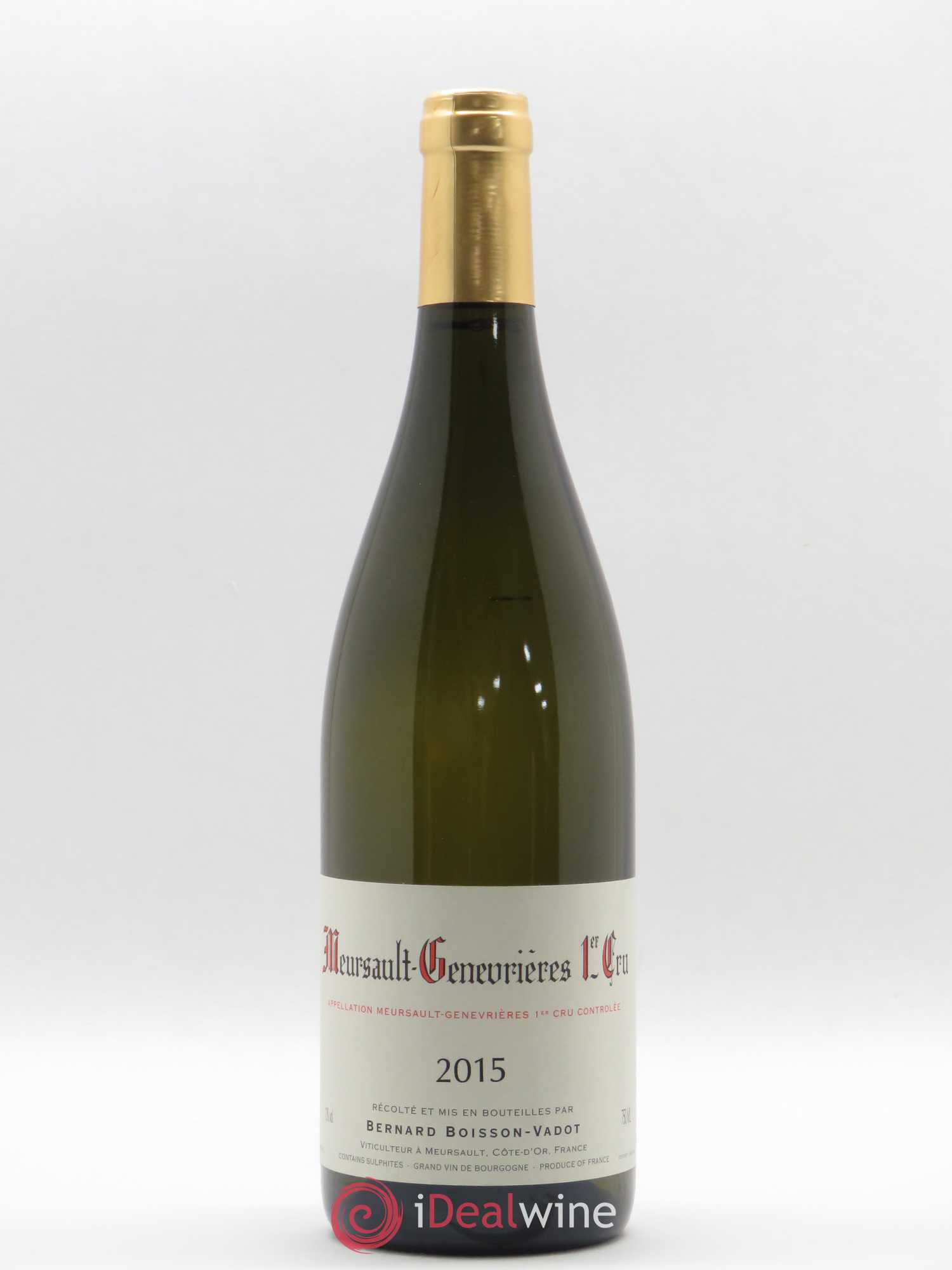 Meursault 1er Cru Genevrières Boisson-Vadot (Domaine) 2015 - Lot de 1 bouteille - 0