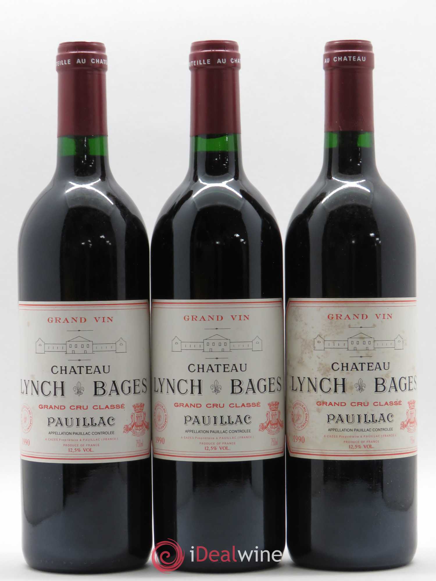 Château Lynch Bages 5ème Grand Cru Classé 1990 - Lot de 6 bouteilles - 1