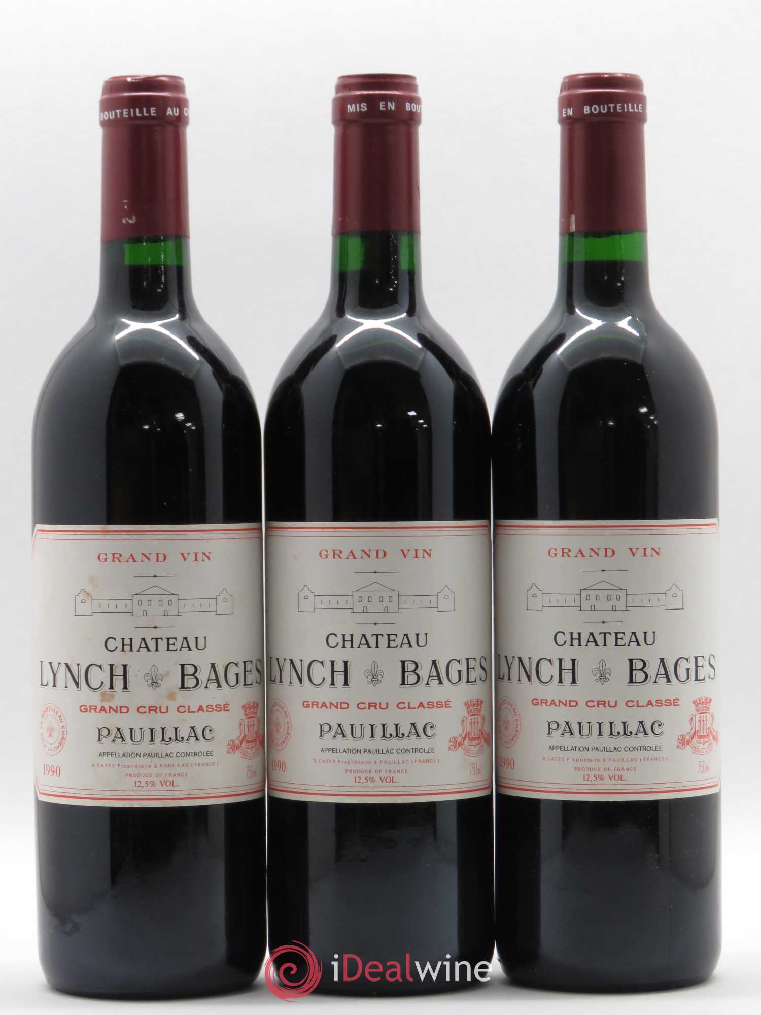 Château Lynch Bages 5ème Grand Cru Classé 1990 - Lot de 6 bouteilles - 3