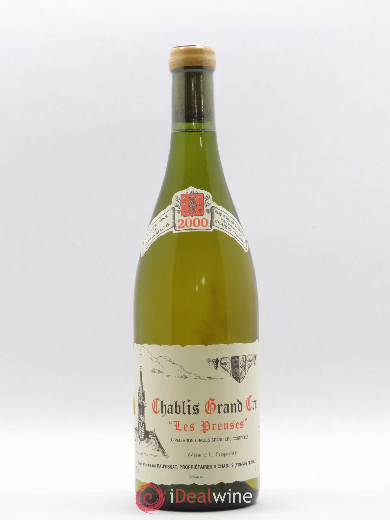 Chablis Grand Cru Les Preuses Vincent Dauvissat (Domaine) 2000 - Lot de 1 bouteille - 0