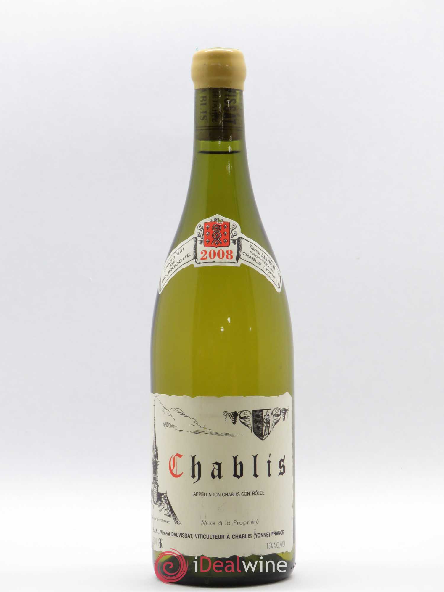 Chablis Vincent Dauvissat (Domaine) 2008 - Lot de 1 bouteille - 0