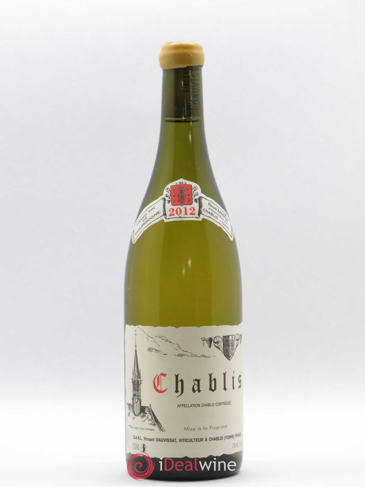 Chablis Vincent Dauvissat (Domaine) 2012 - Lot de 1 bouteille - 0
