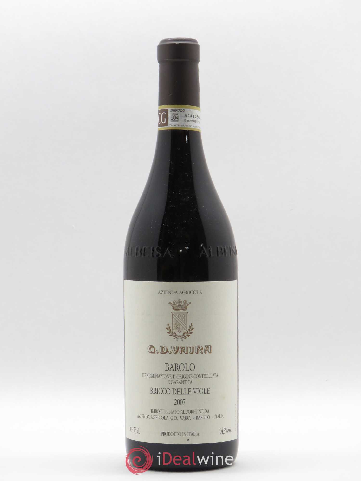 Barolo Bricco delle Viole G.D. Vajra 2007 - Posten von 1 Flasche - 0