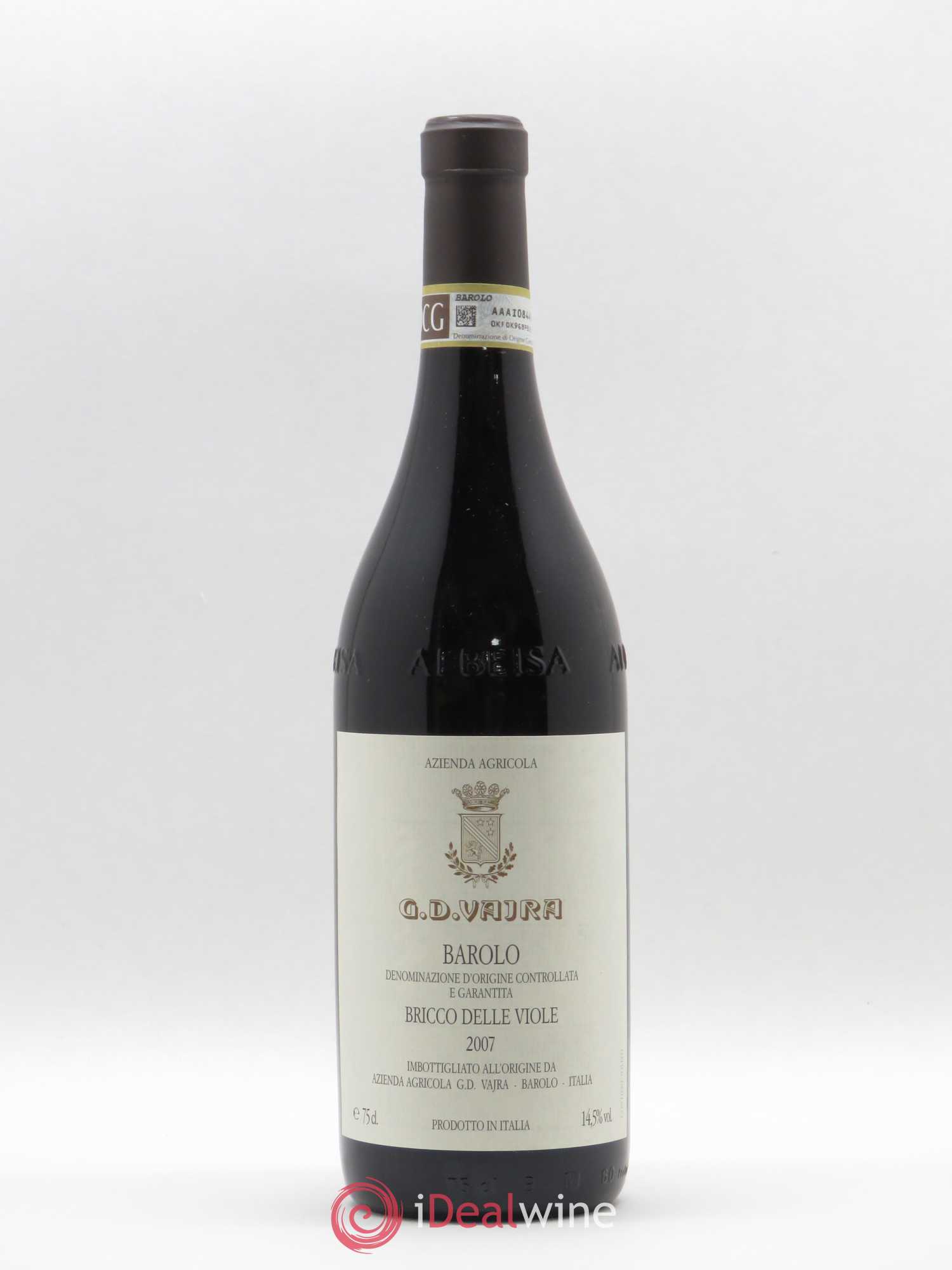 Barolo Bricco delle Viole G.D. Vajra 2007 - Posten von 1 Flasche - 0