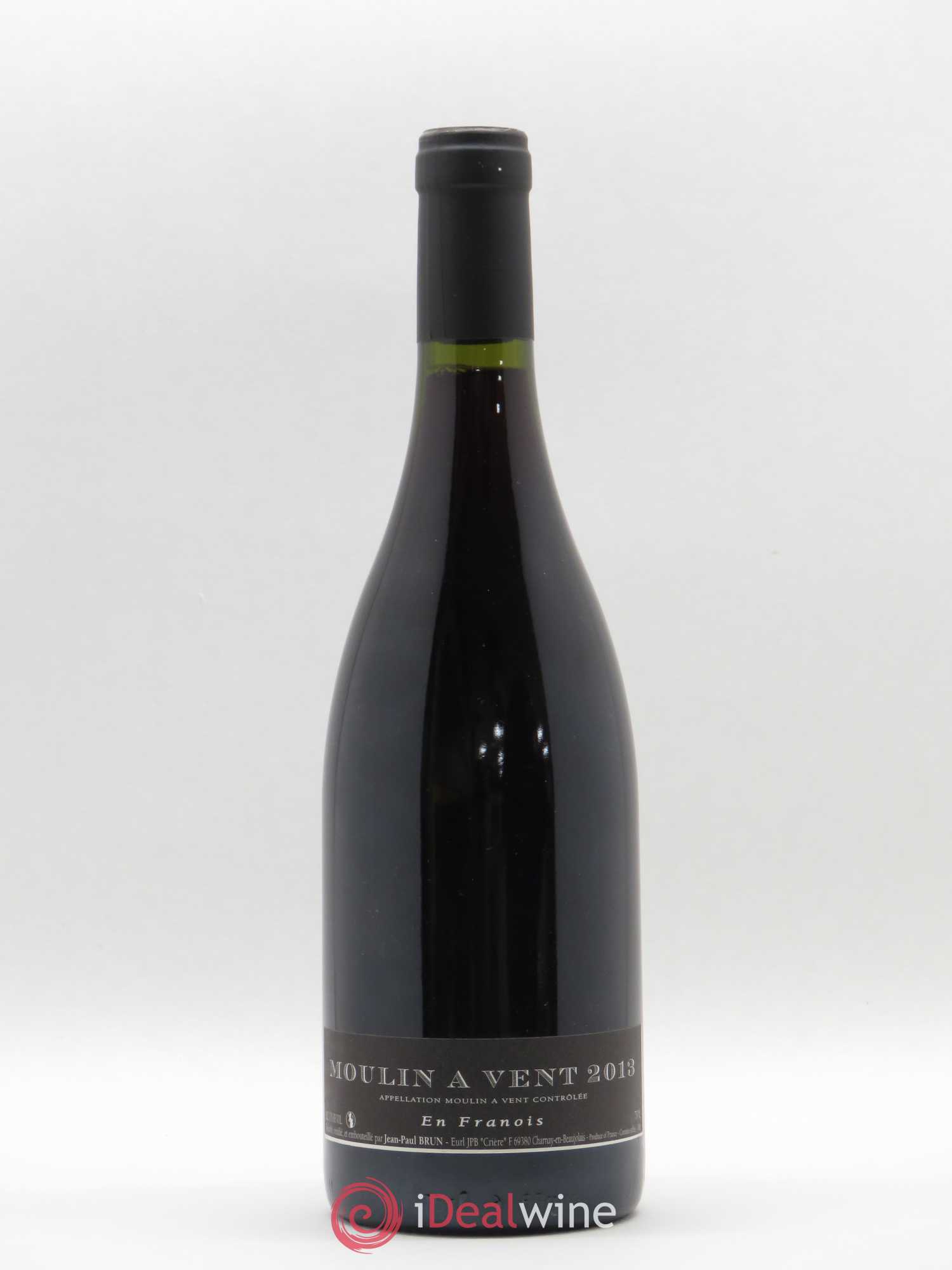 Moulin-à-Vent Terres dorées - J-P. Brun (Domaine des) En Franois 2013 - Lot de 1 bouteille - 0
