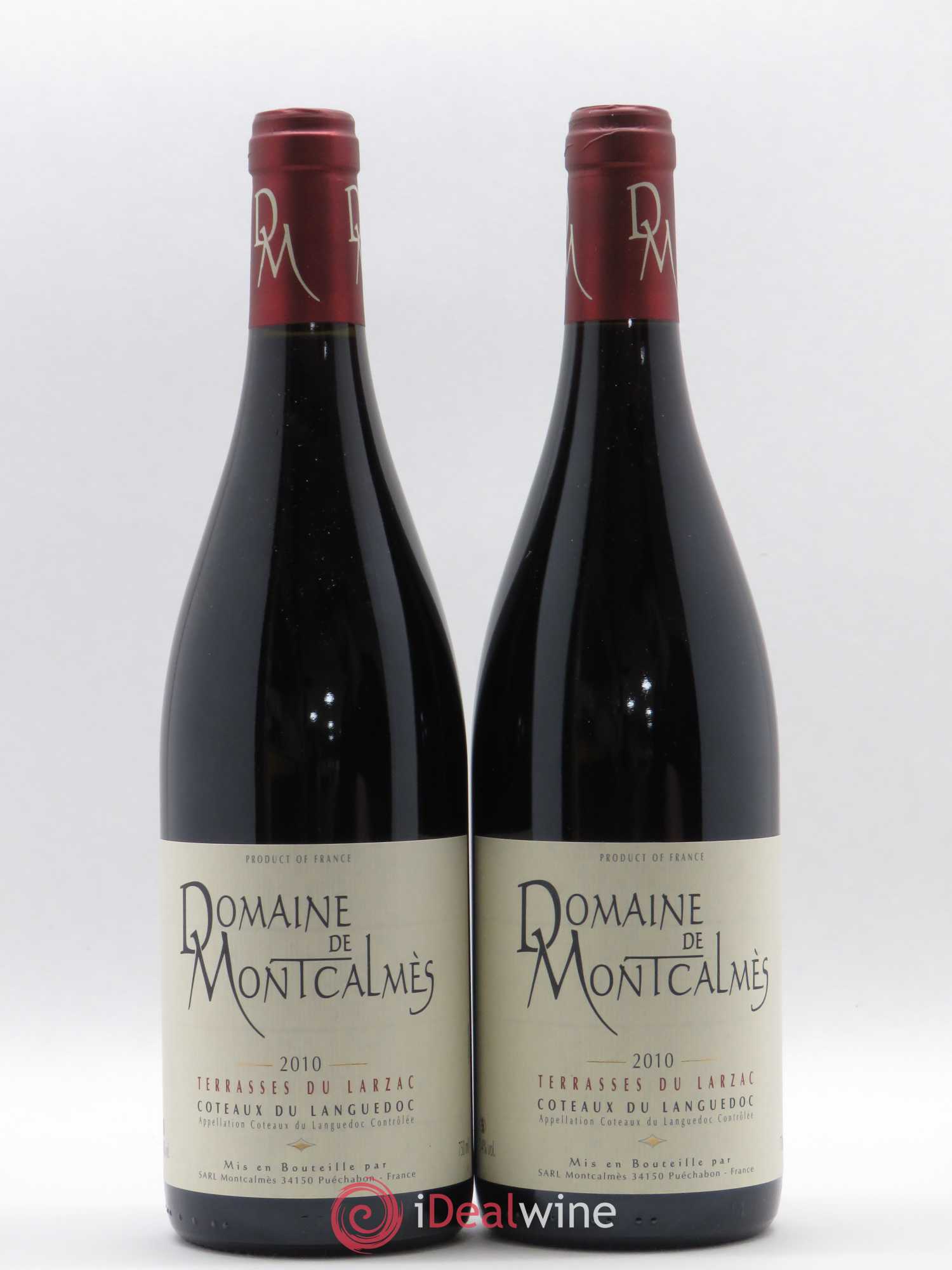 Terrasses du Larzac Domaine de Montcalmès Frédéric Pourtalié 2010 - Lot de 2 bouteilles - 0