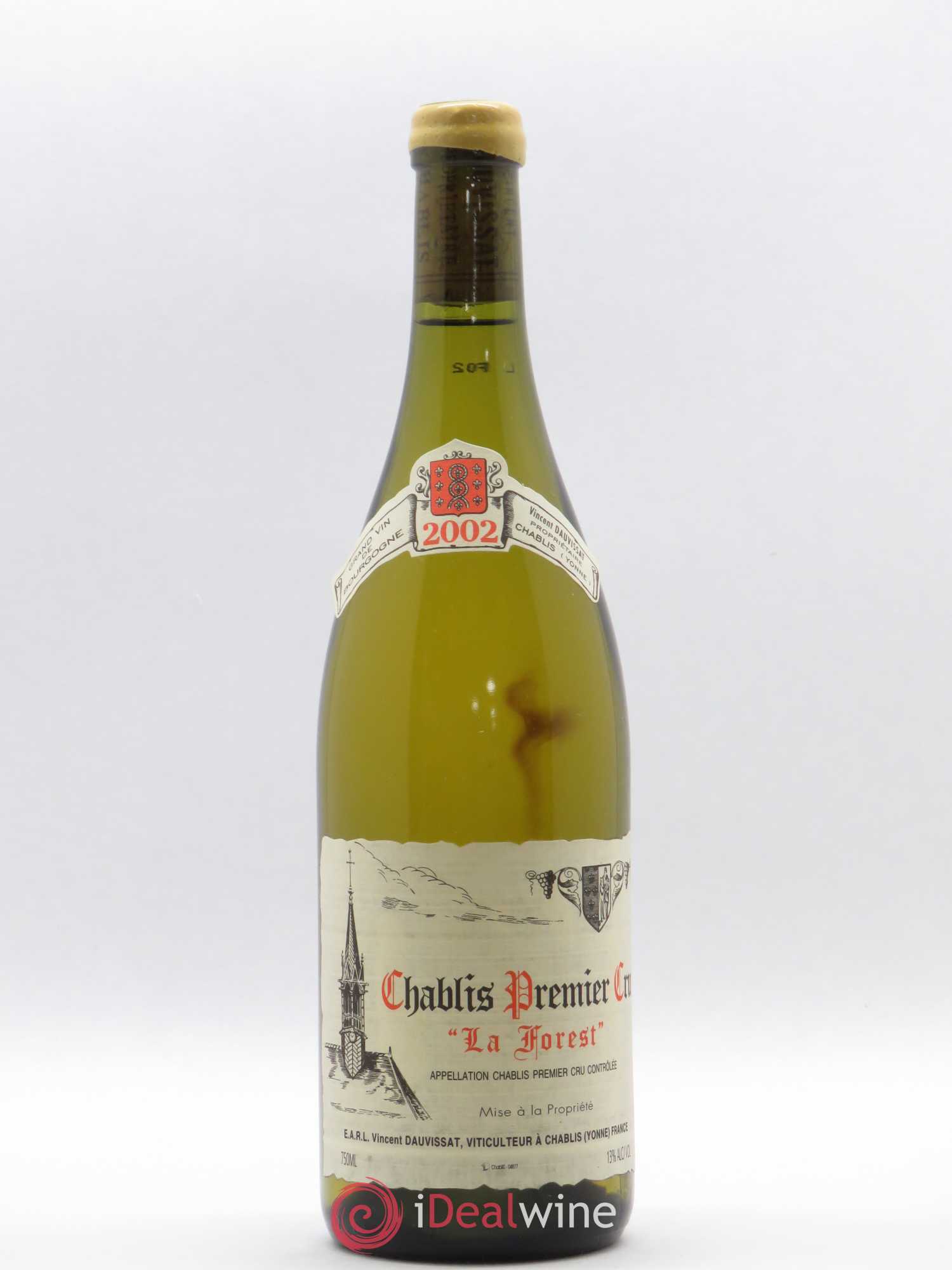 Chablis 1er Cru La Forest Vincent Dauvissat (Domaine) 2002 - Lot de 1 bouteille - 0